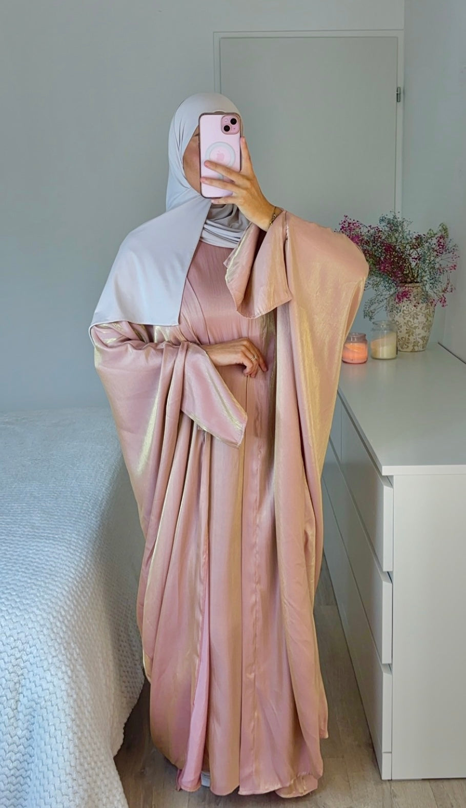 Ensemble khaleeji - vieux rose