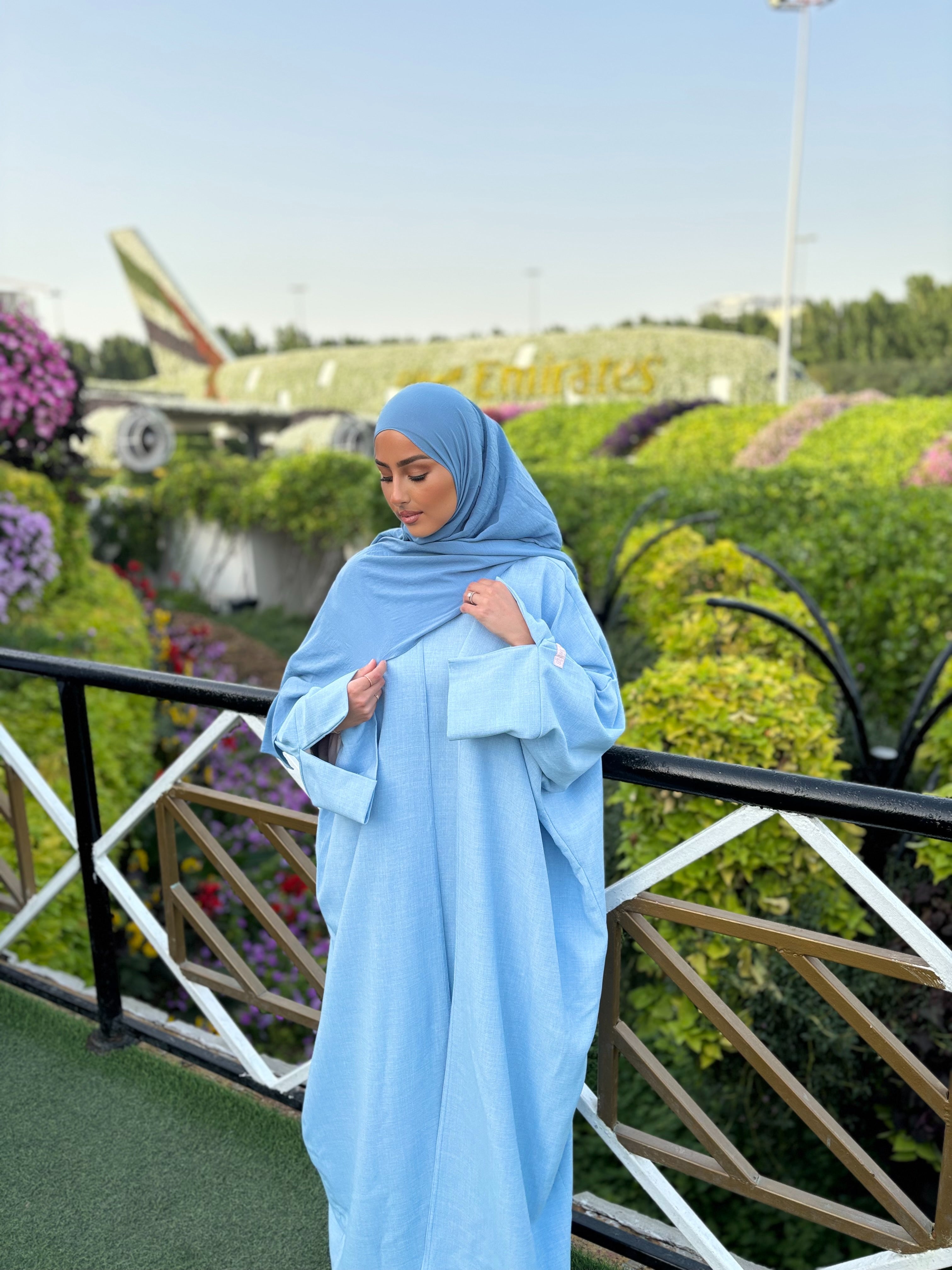 Set lin sous abaya + kimono LIN’S B