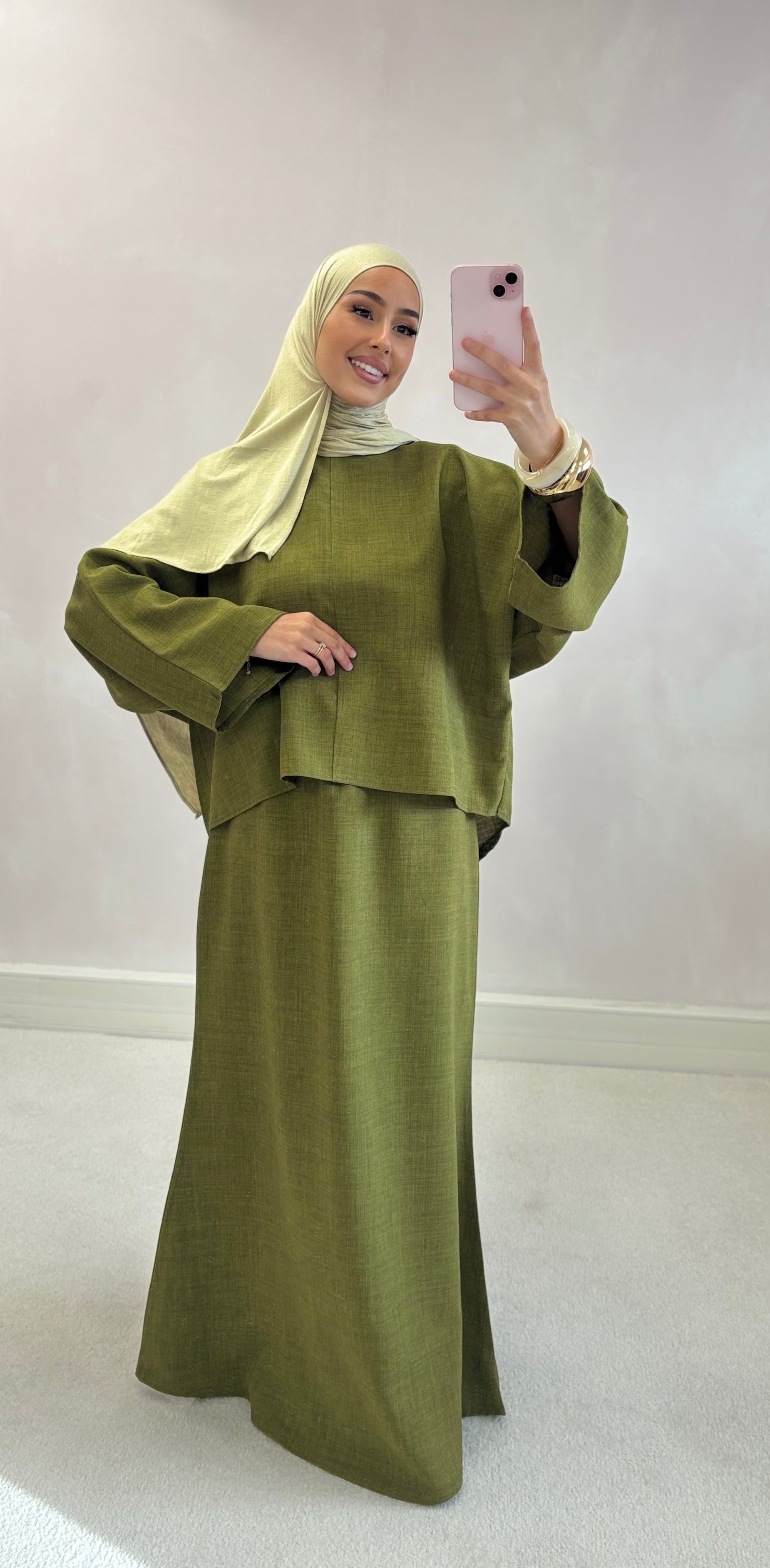 Ensemble Kamila - vert olive foncé