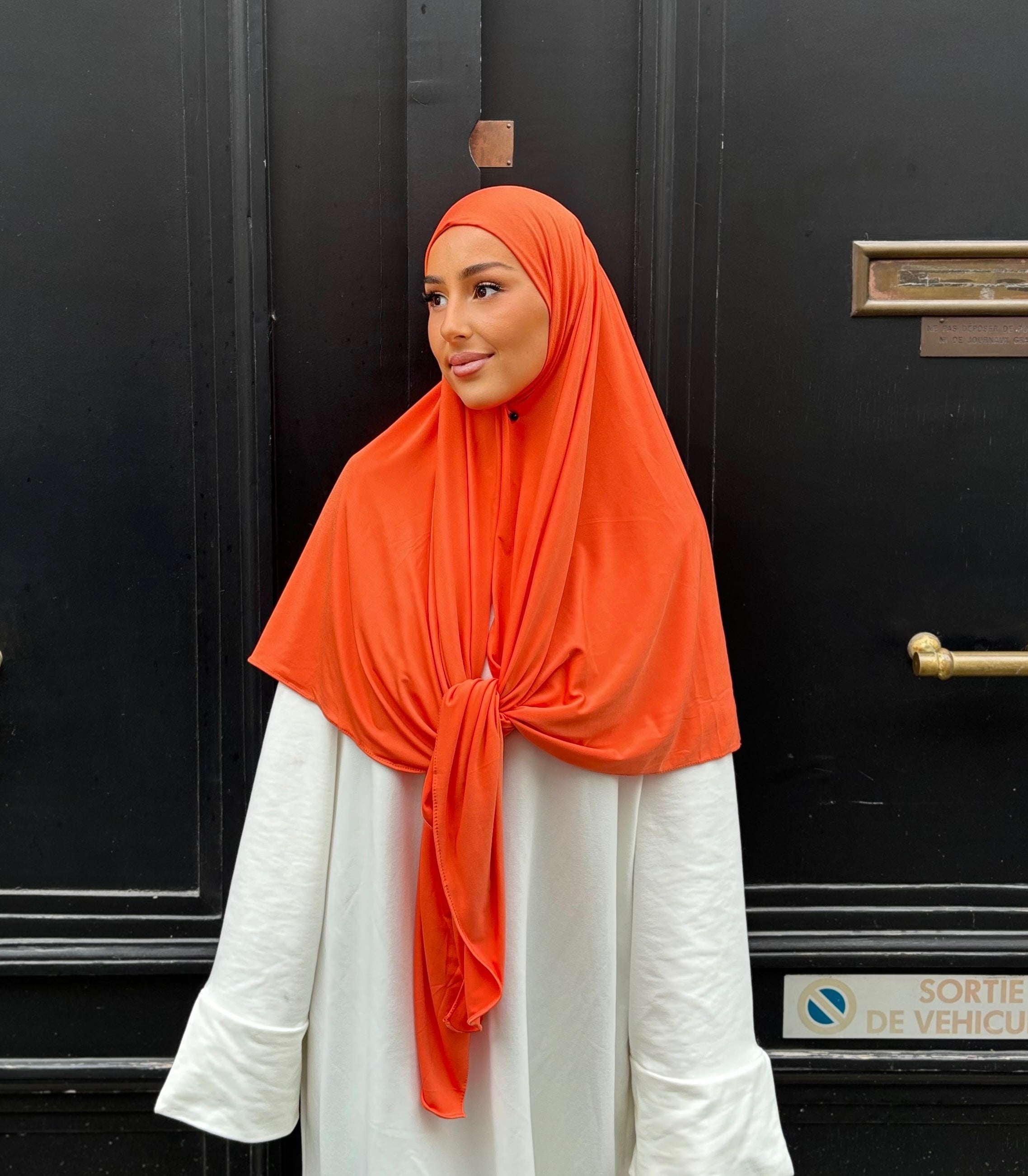 MAXI Jersey Premium de Luxe carré - orange hermès