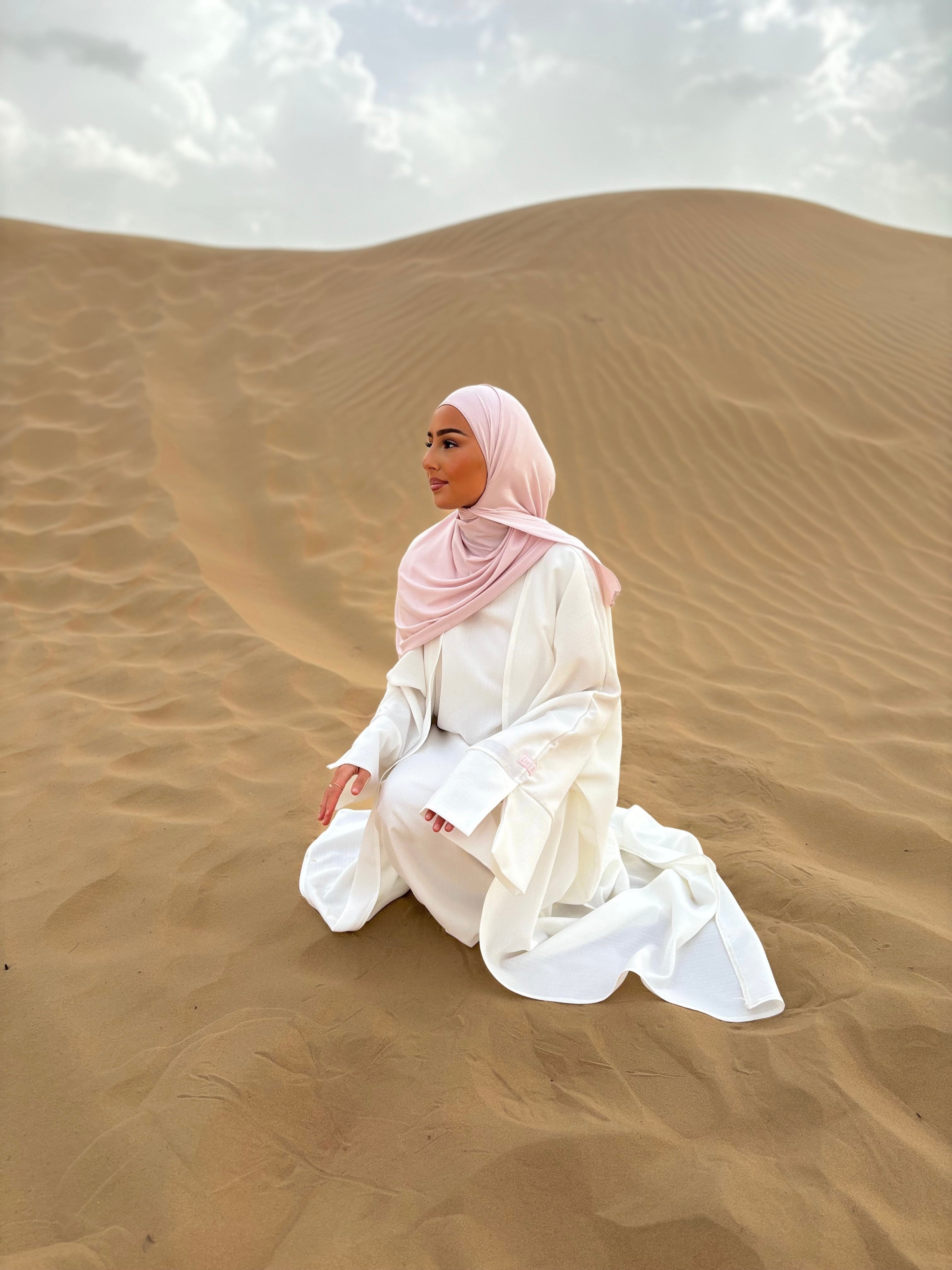 Set lin sous abaya + kimono LIN’S B