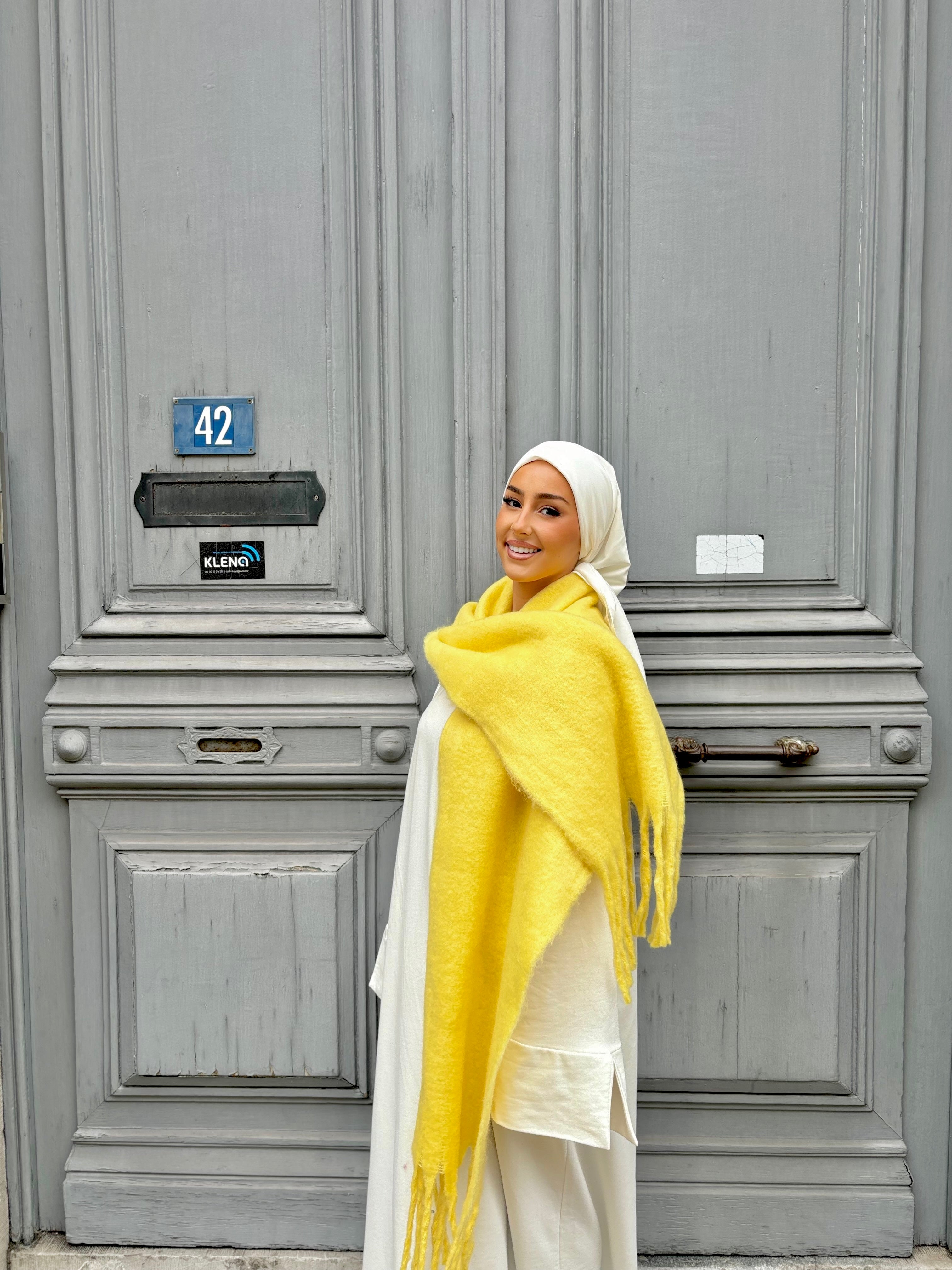 Echarpe LANA - jaune poussin