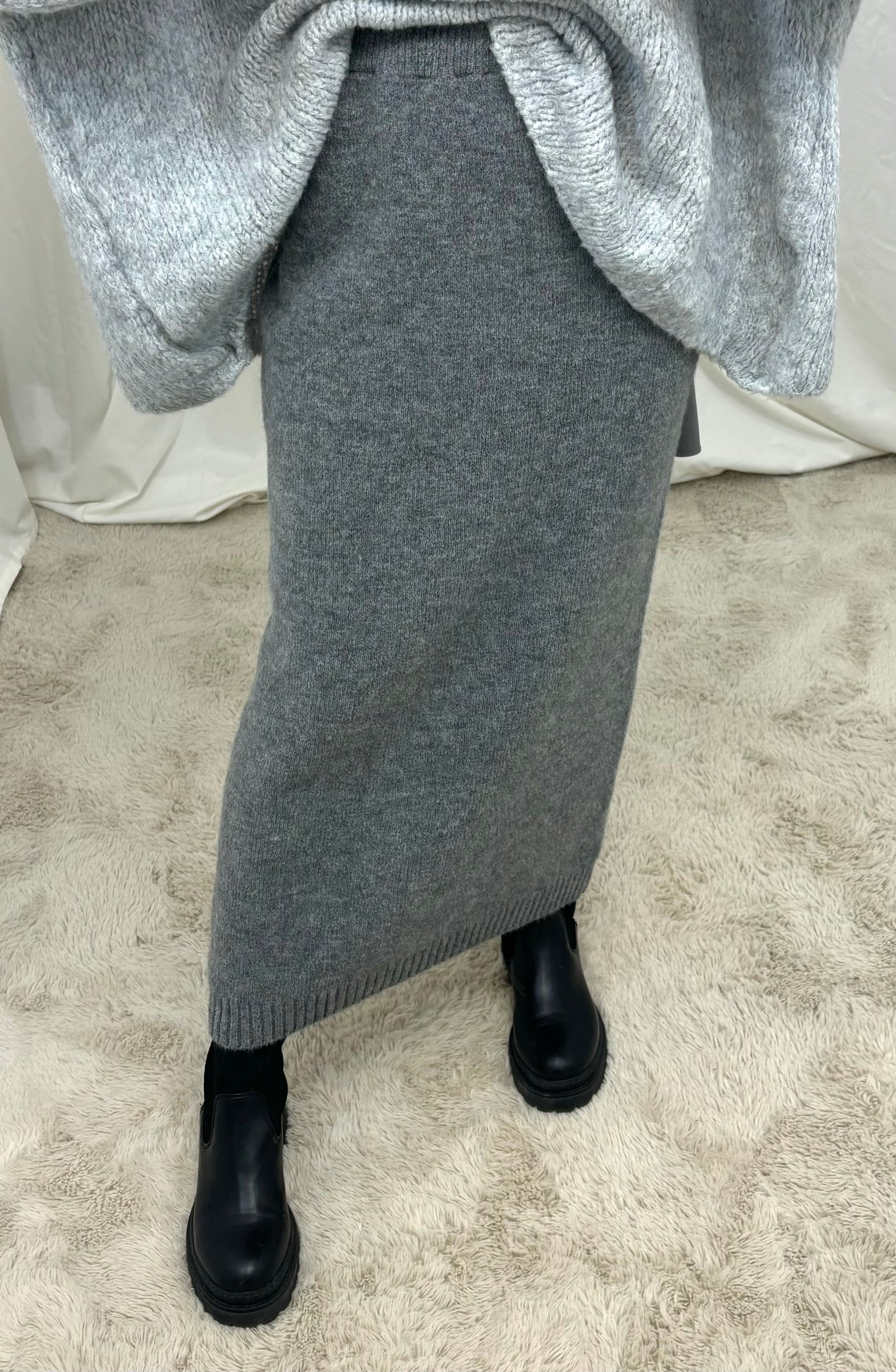 Mesh skirt - anthracite gray