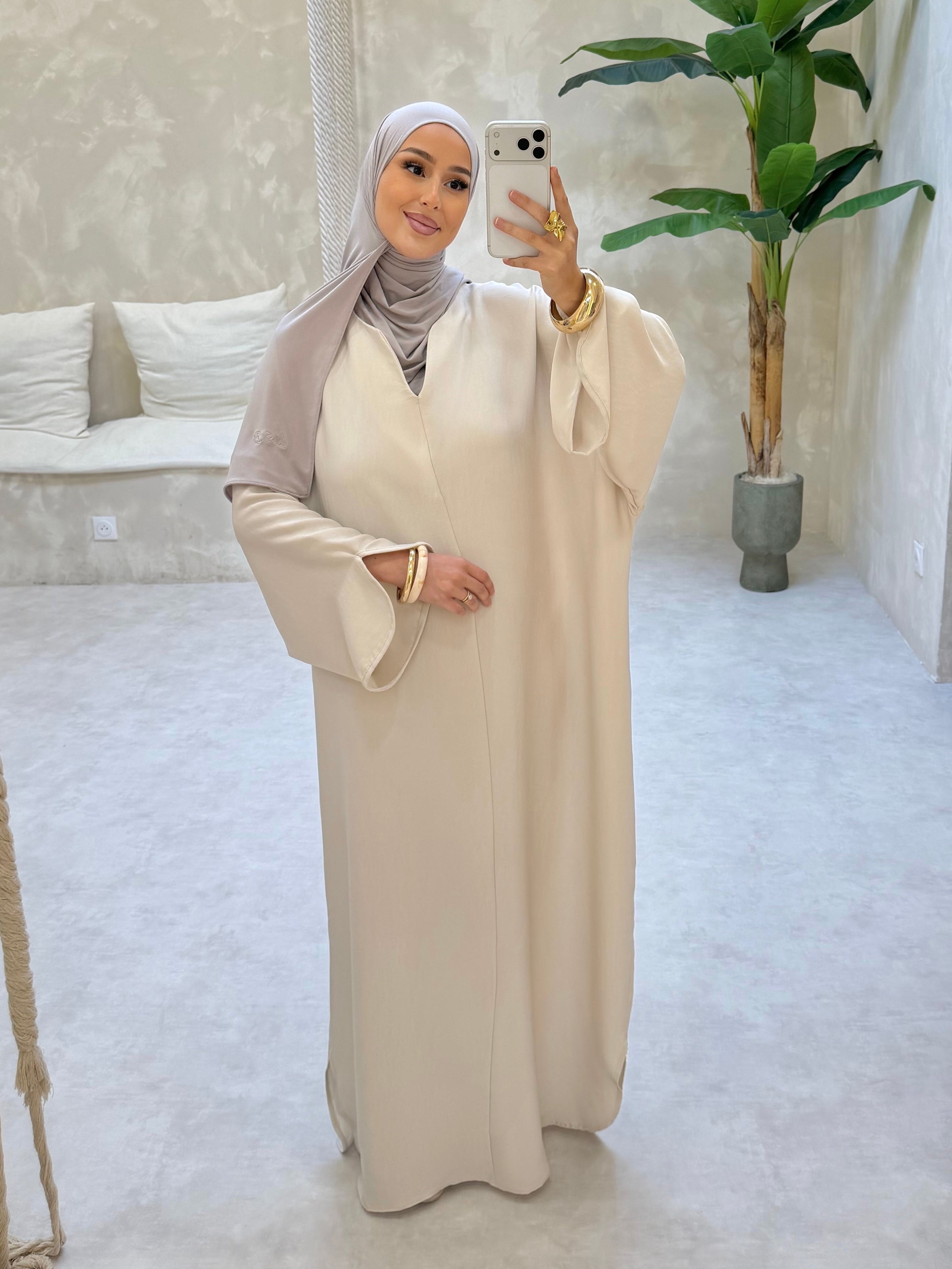 Abaya NIYA - crème