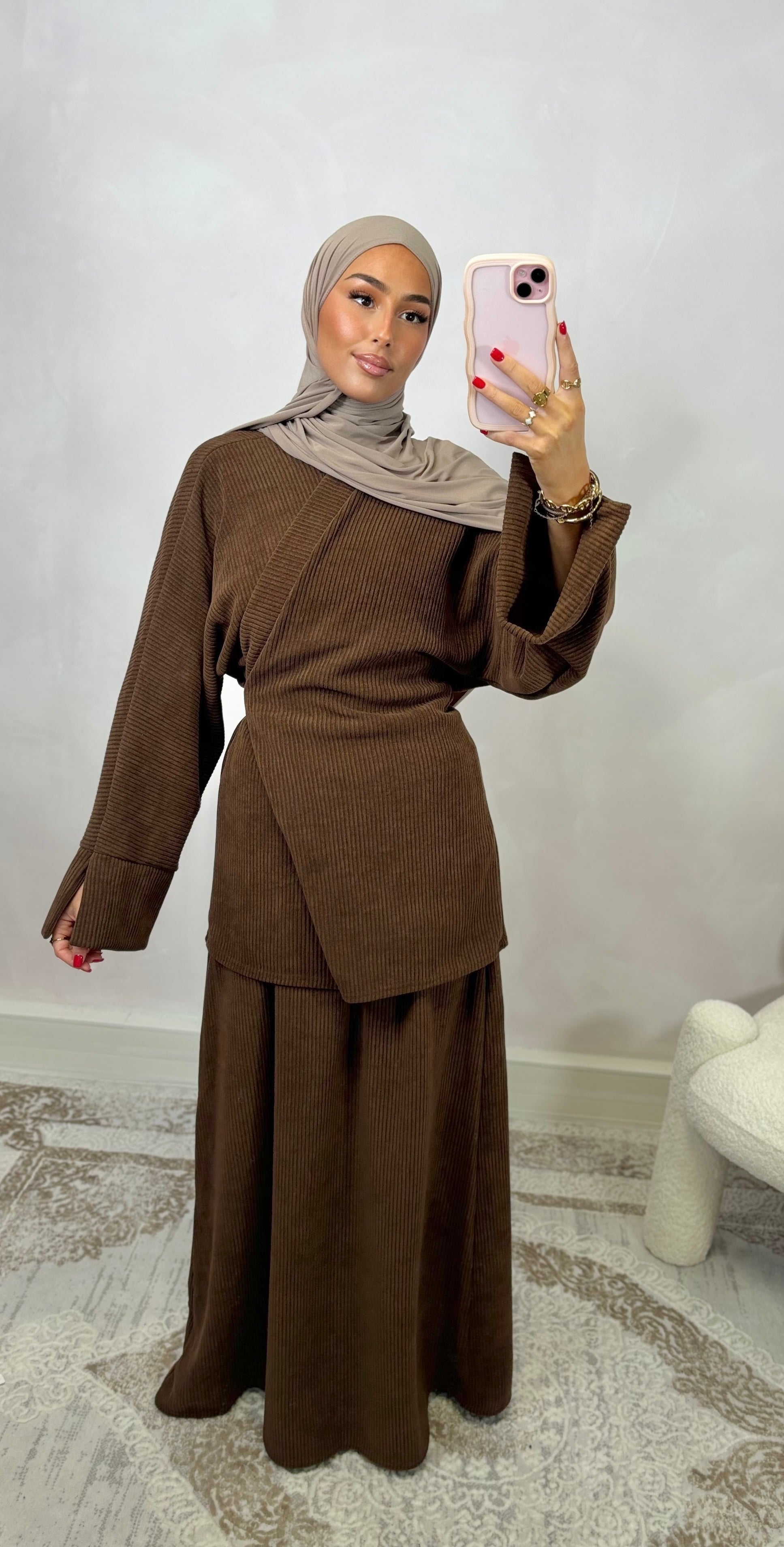 Ensemble NYSSA jupe - marron foncé
