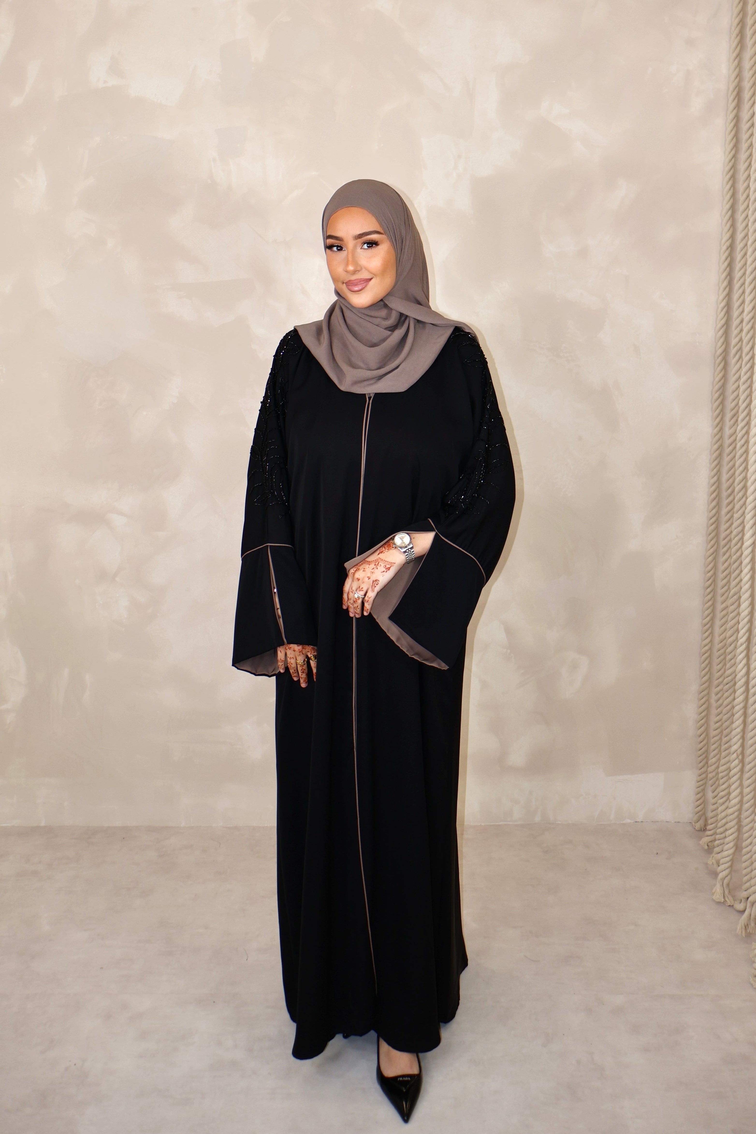 Abaya de Dubai (n85) - IMPÉRIAL TAN