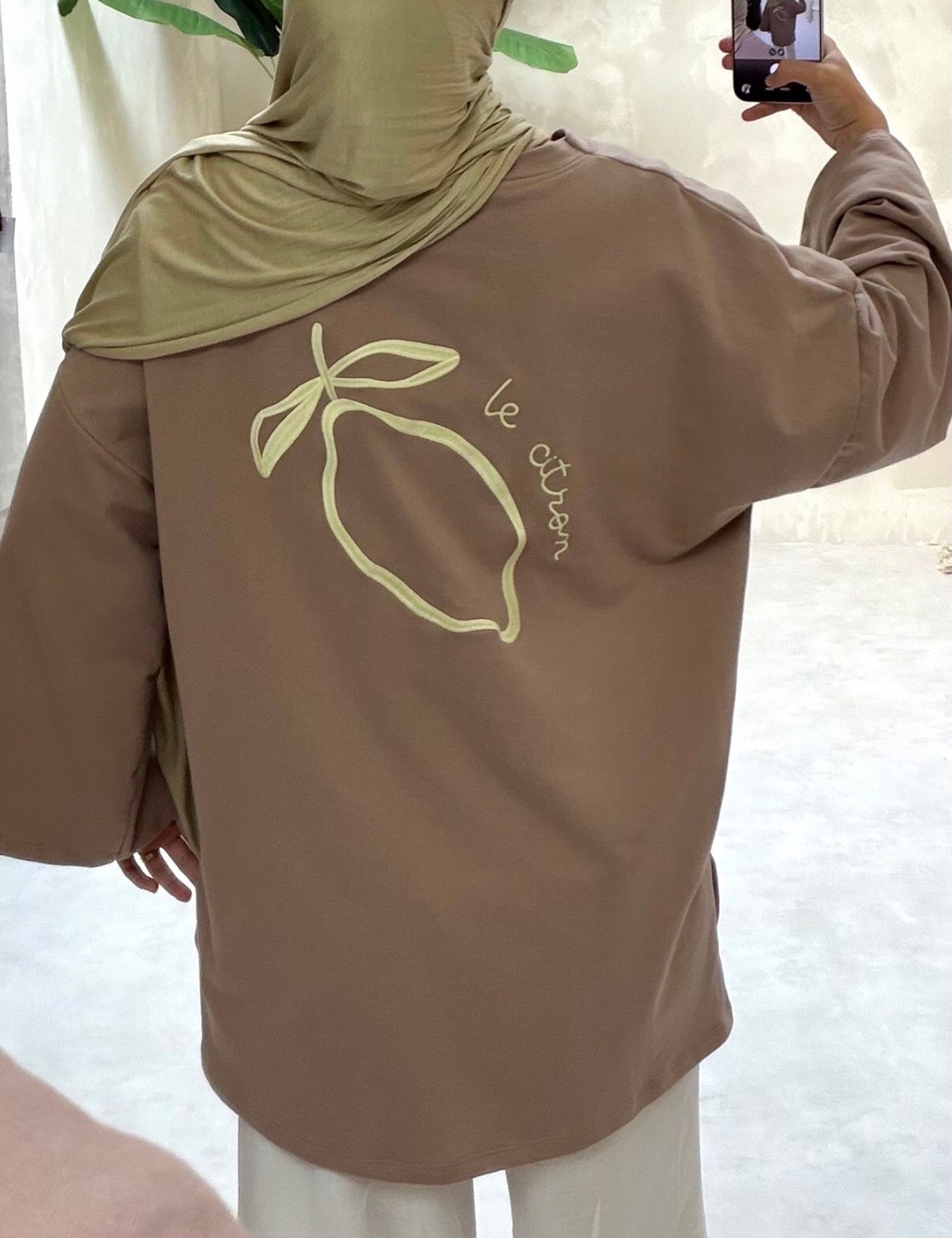 Tee shirt CITRON - taupe