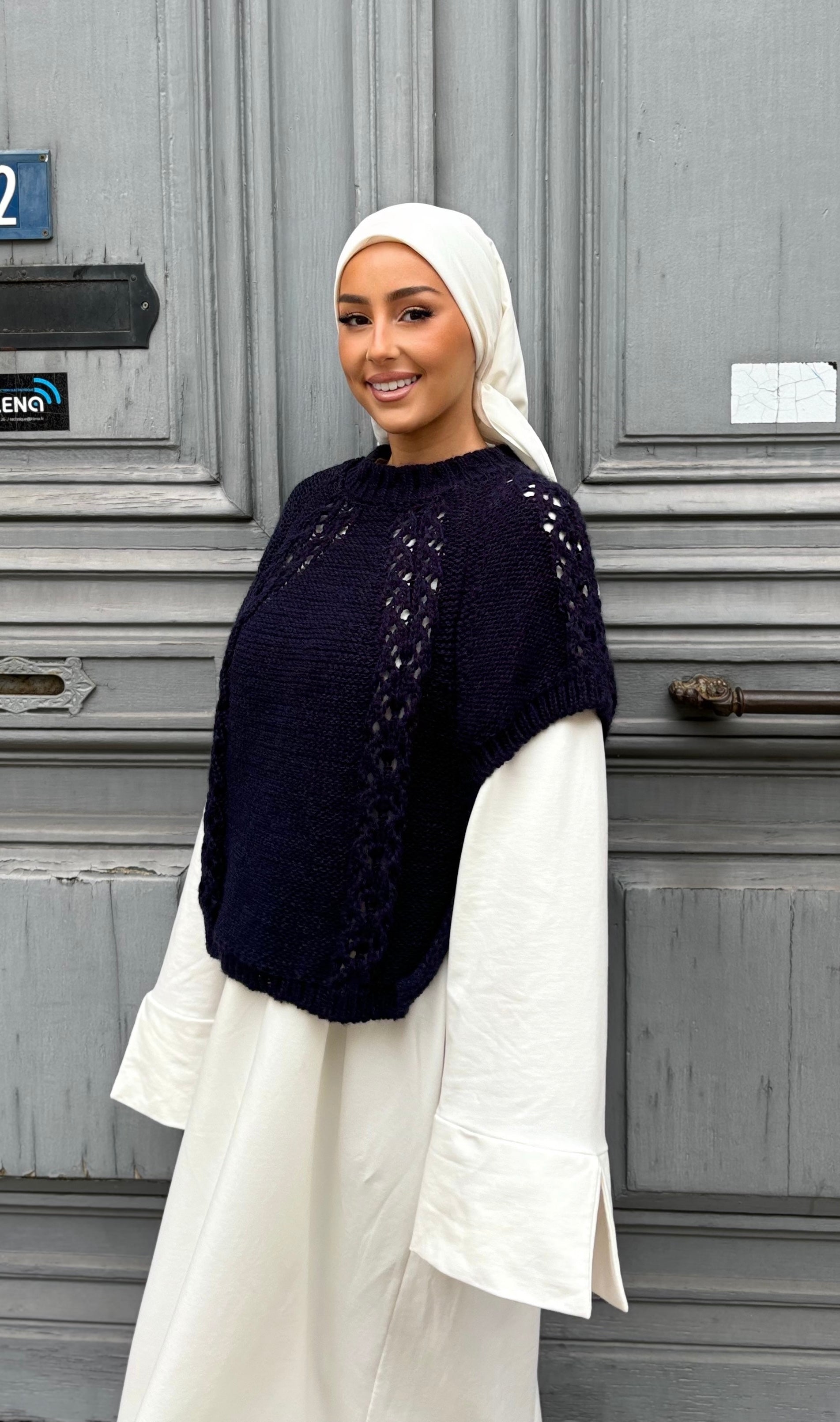 Pull sans manche - bleu nuit