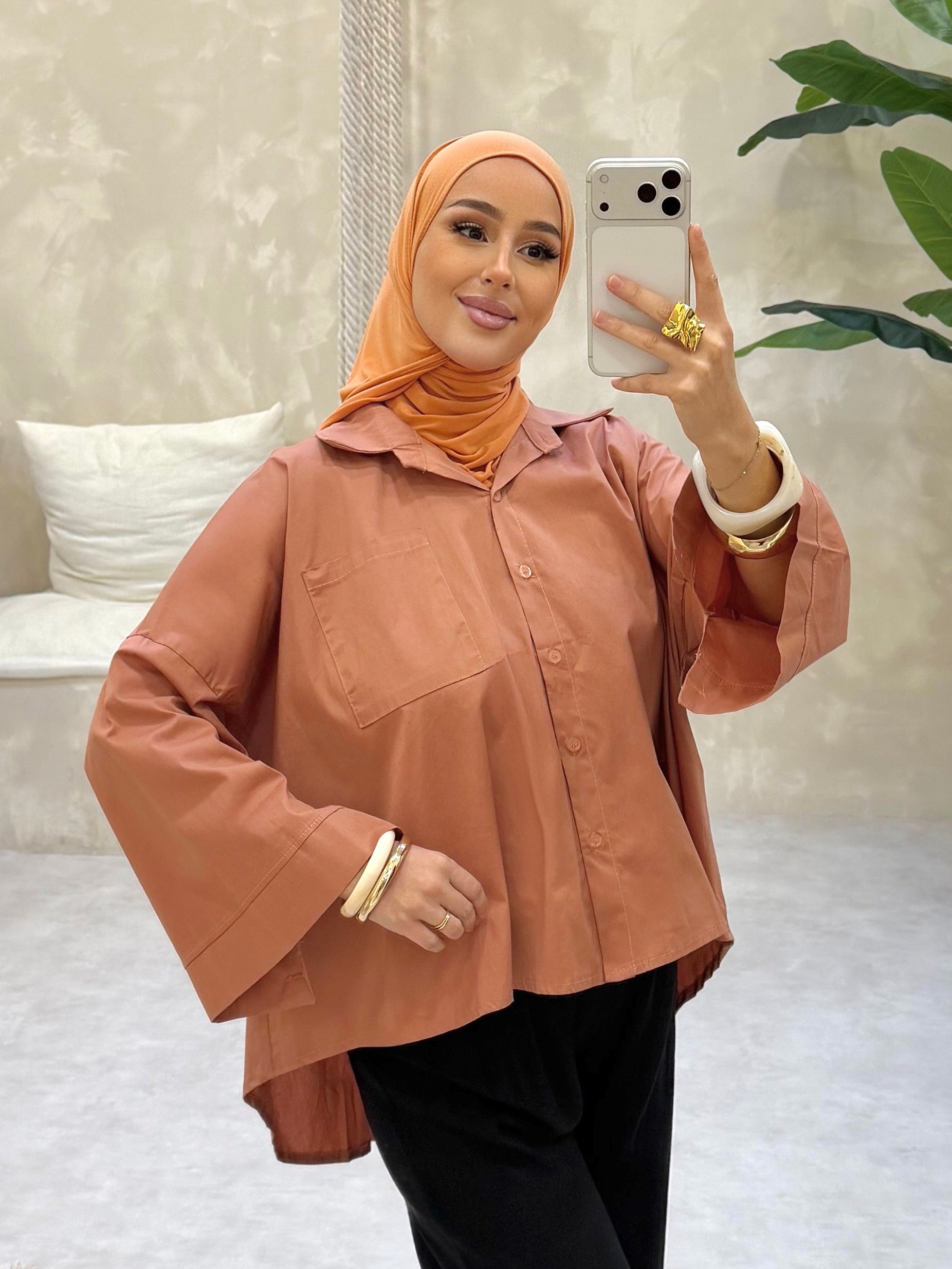Chemise LEYA - terracotta