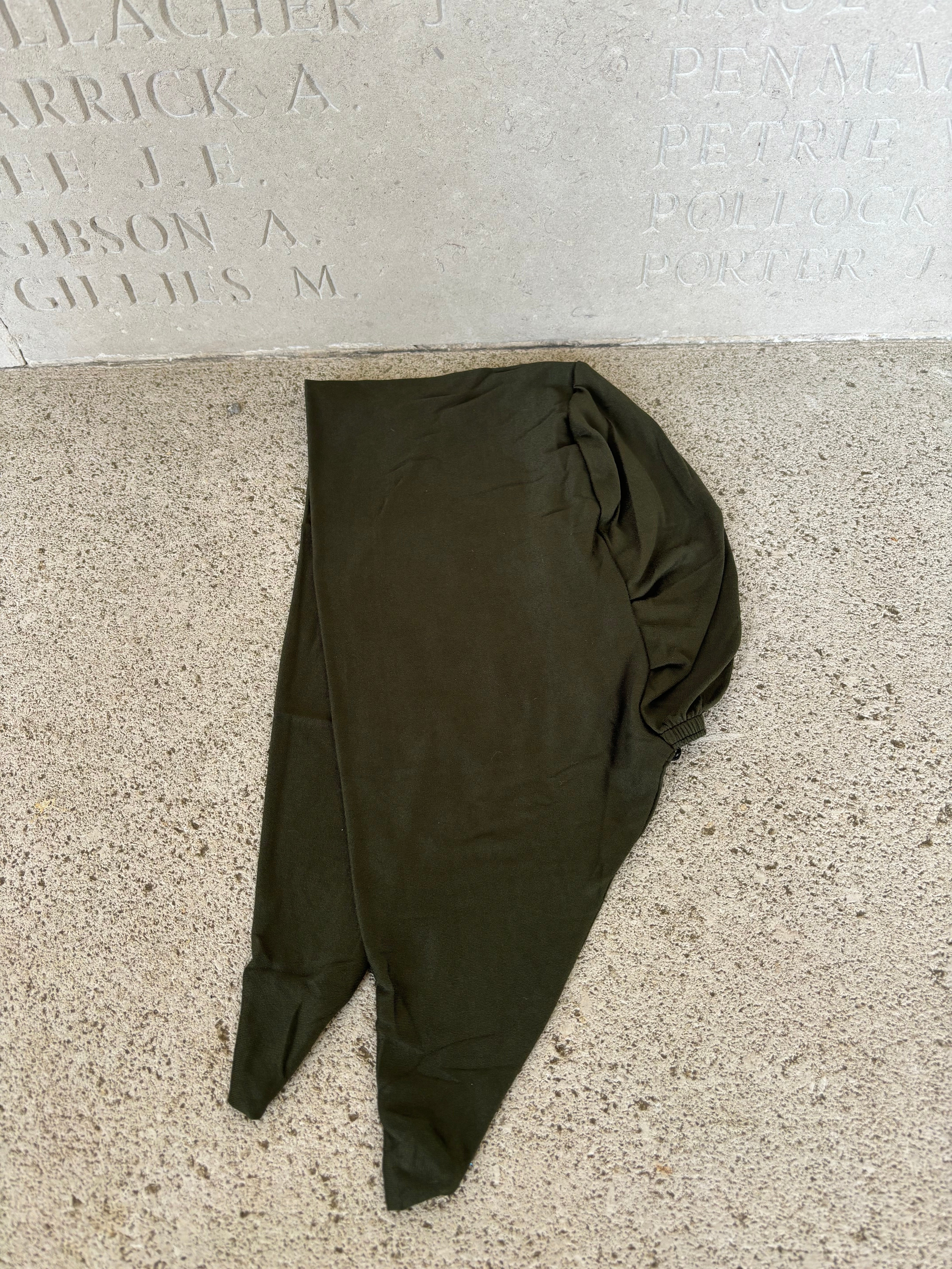 Bonnet à nouer kaki foncé