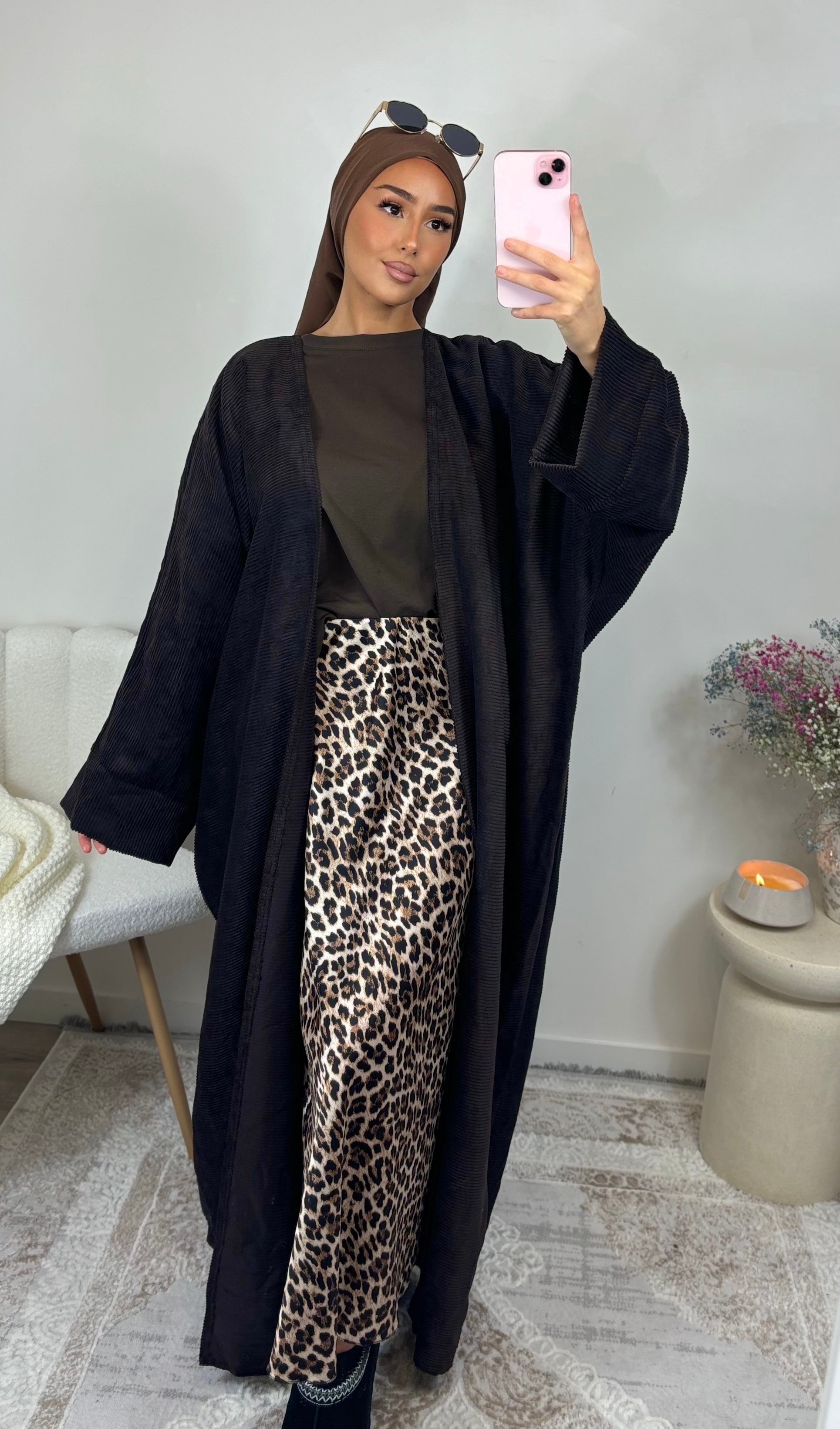 Kimono NYLA - marron foncé