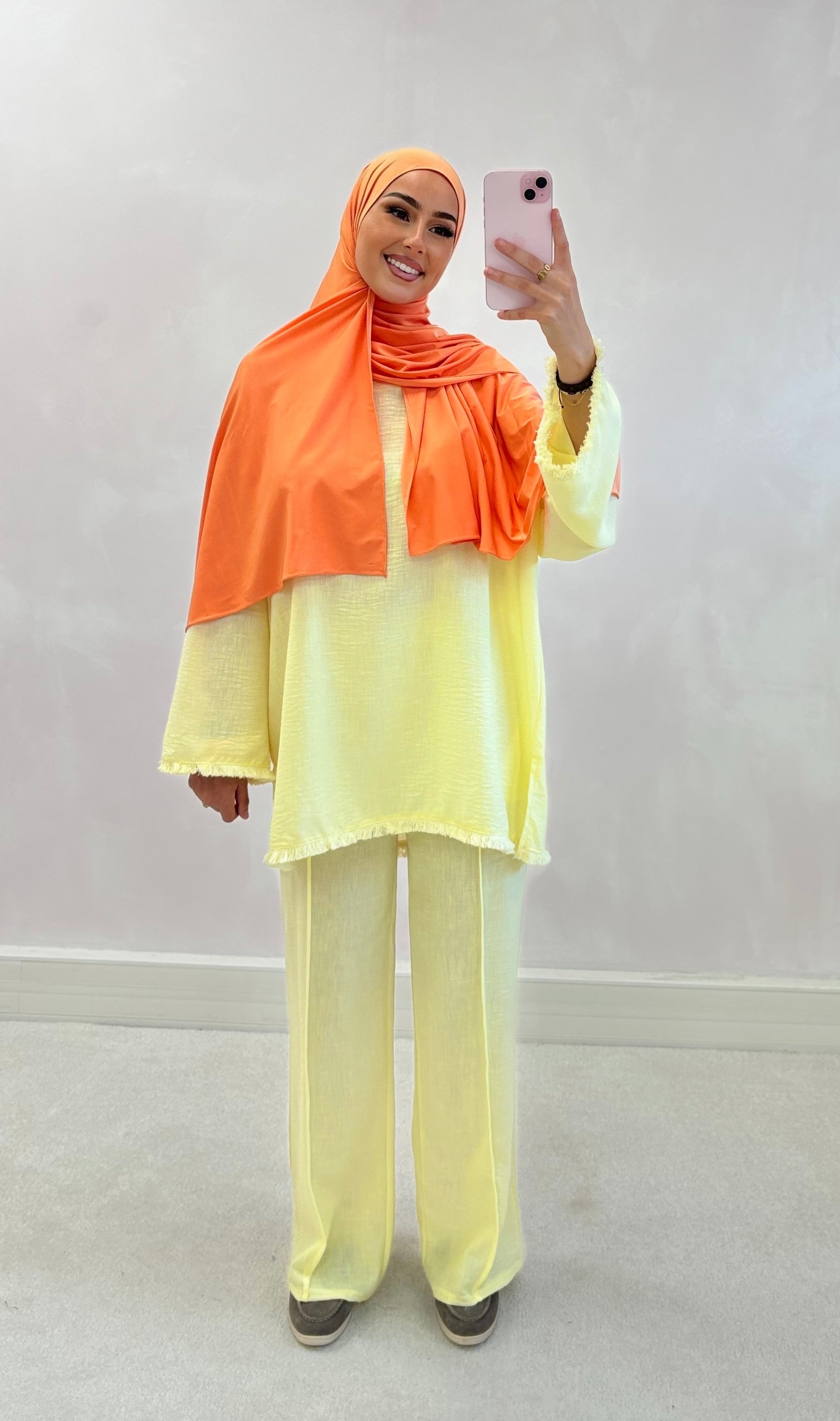 Ensemble NYA - jaune pastel