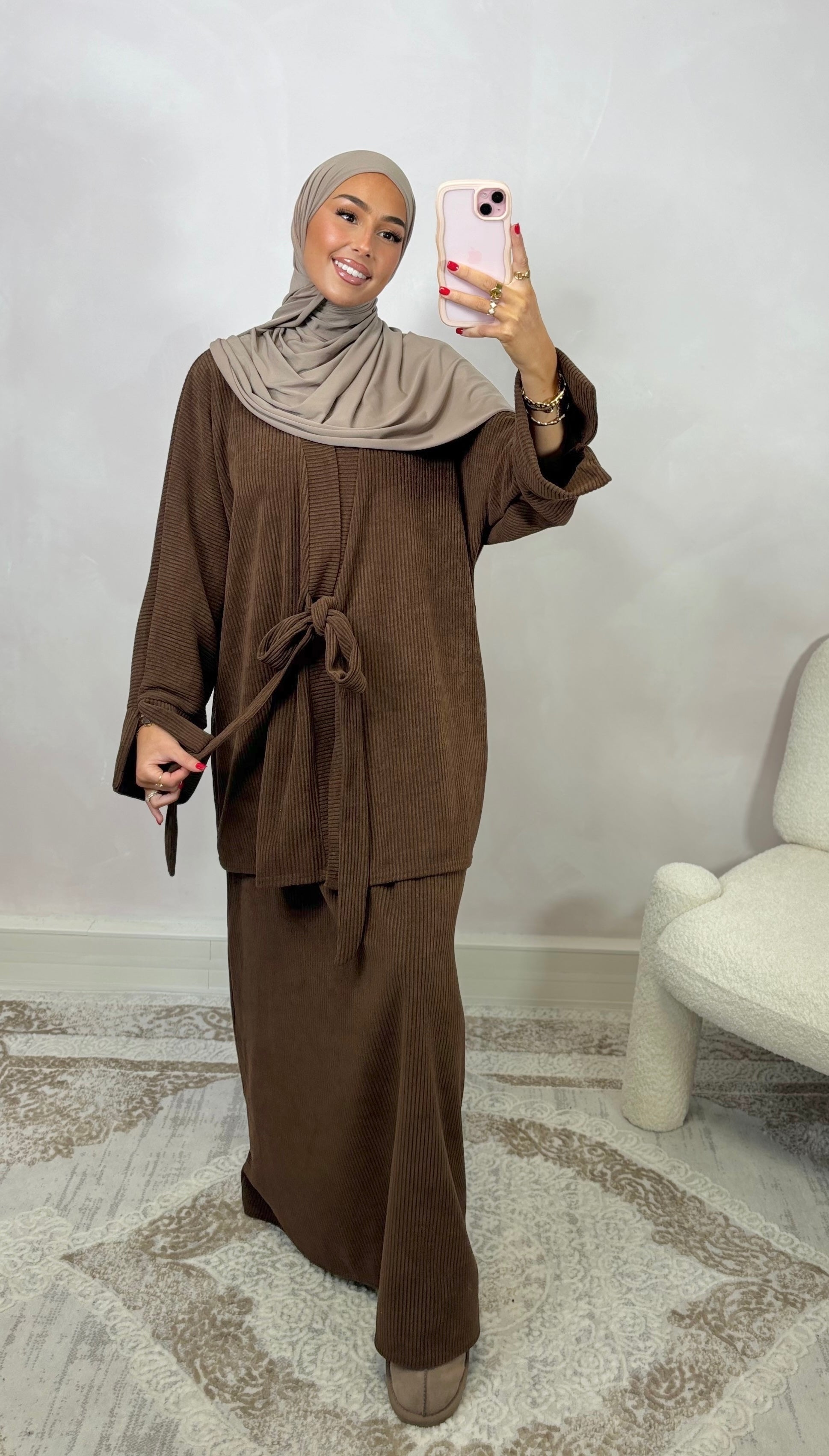 Ensemble NYSSA jupe - marron foncé