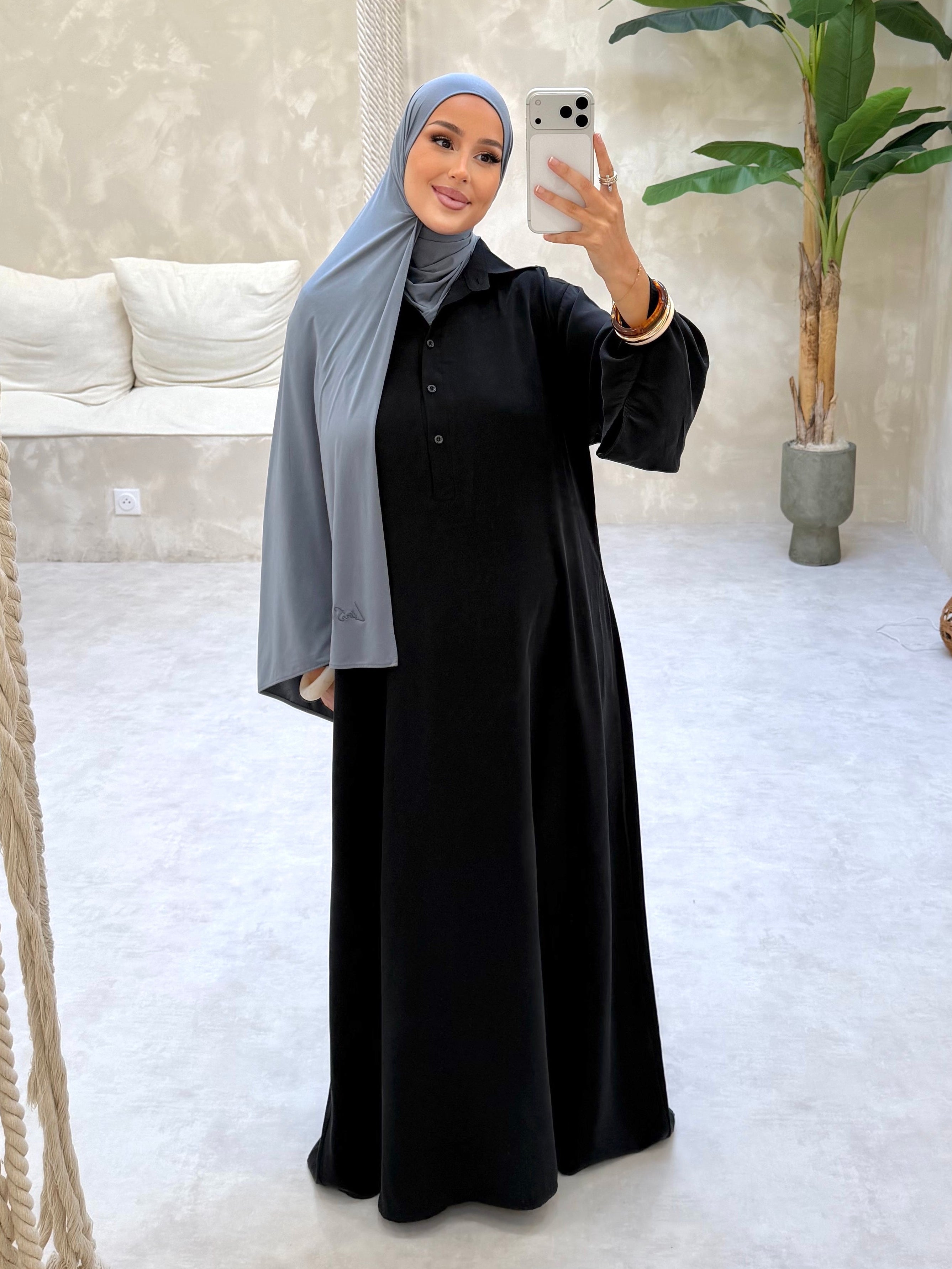 Robe chemise - black