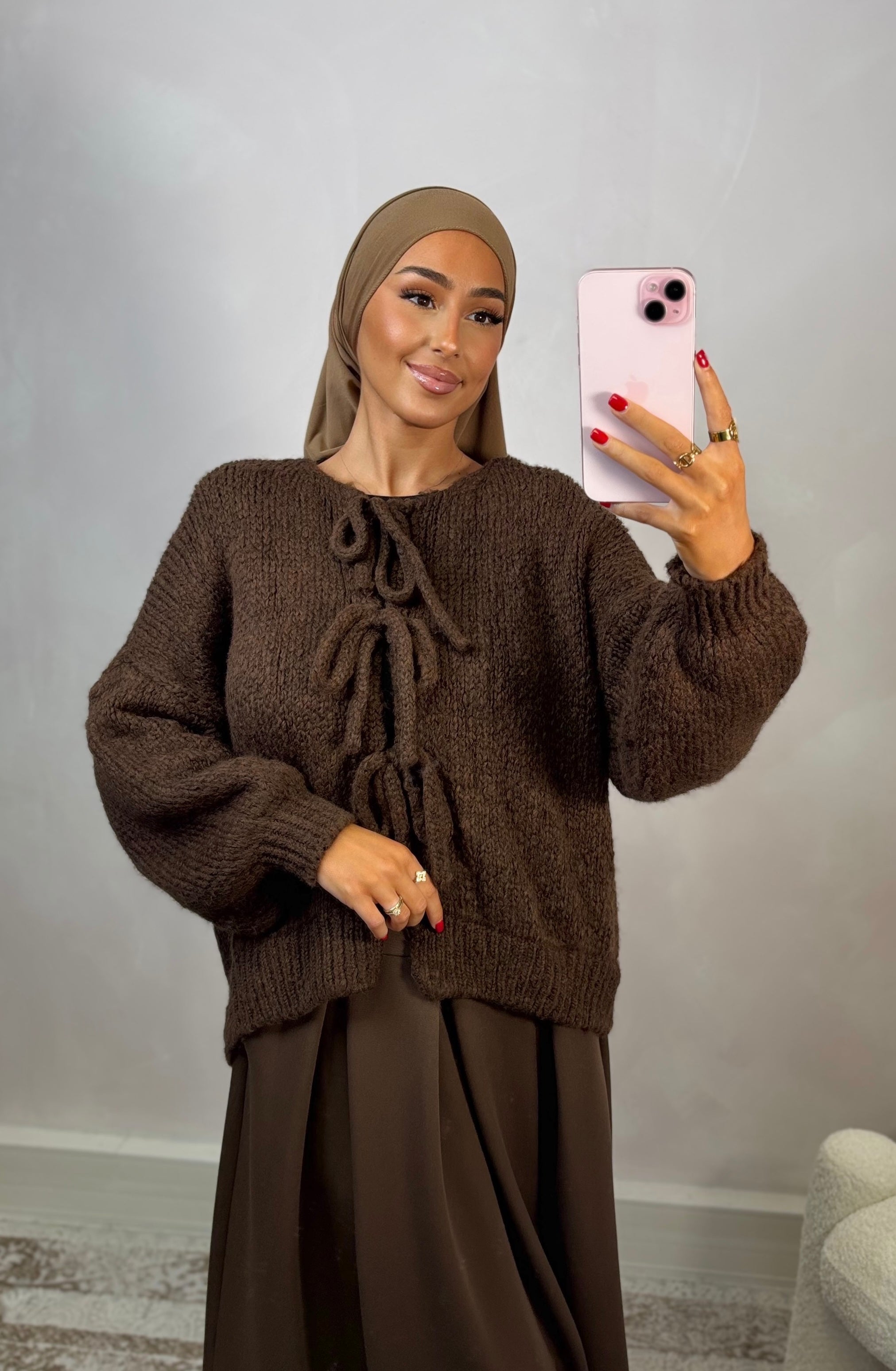 Cardigan choupi - marron foncé