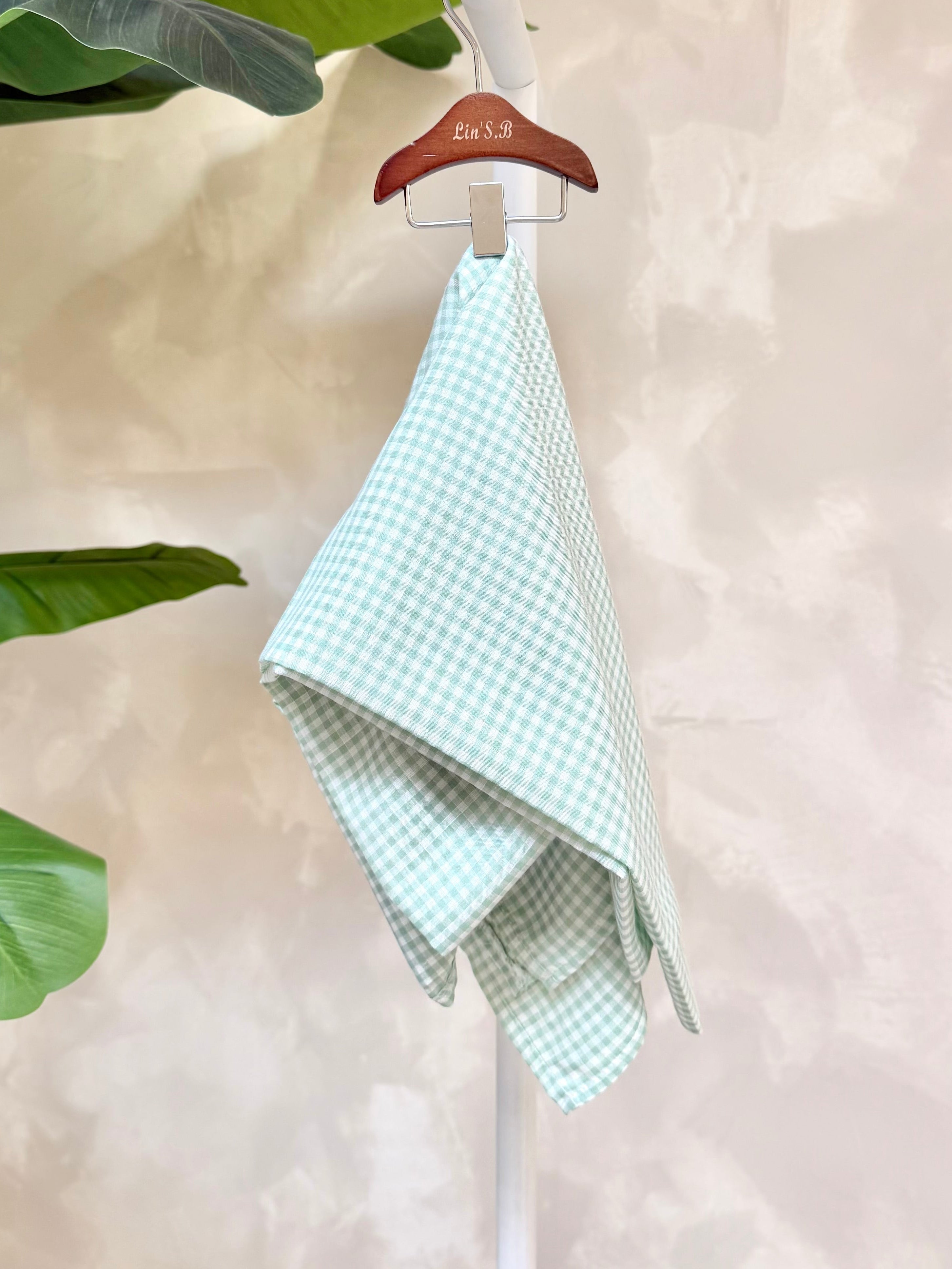Carré VICHY - vert pastel