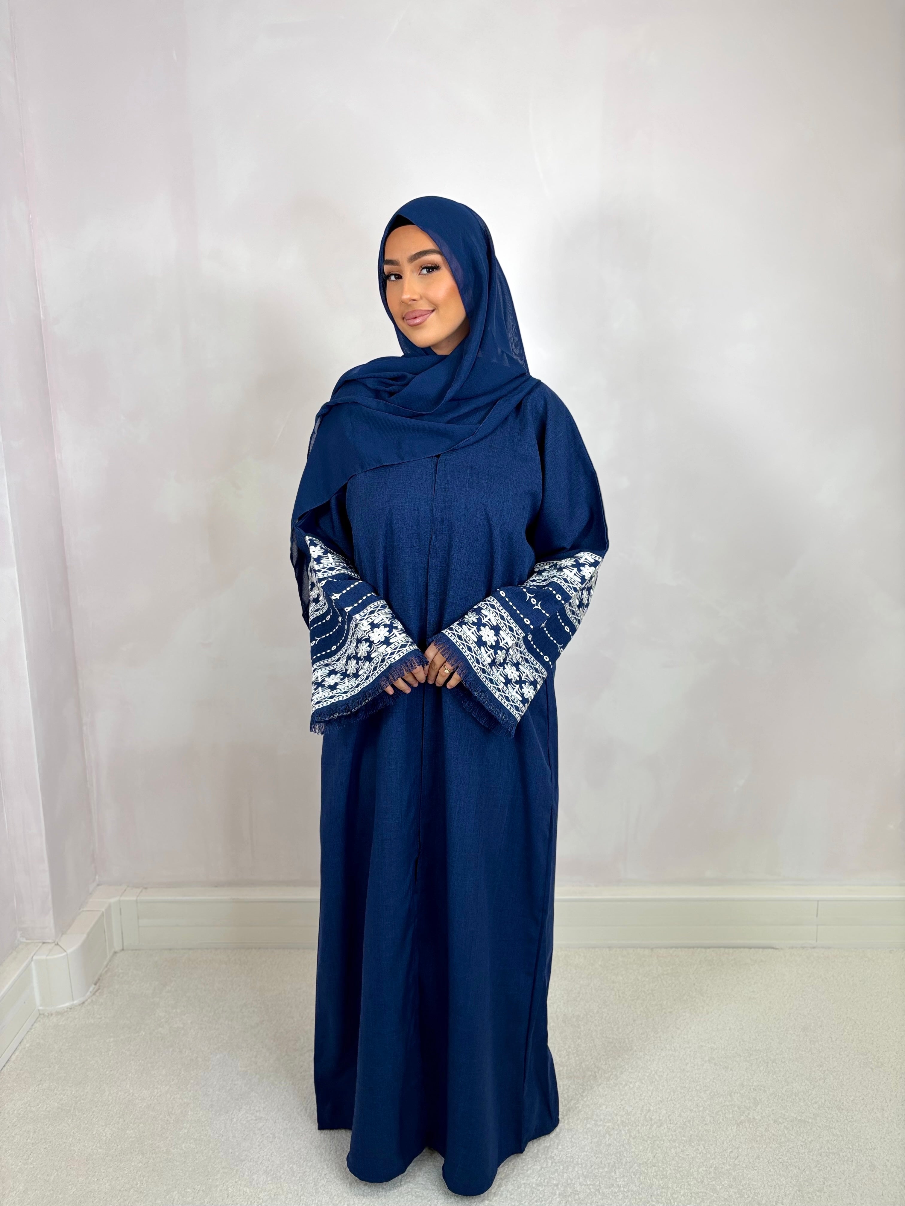 Abaya de Dubai HANA (n52) - bleu nuit