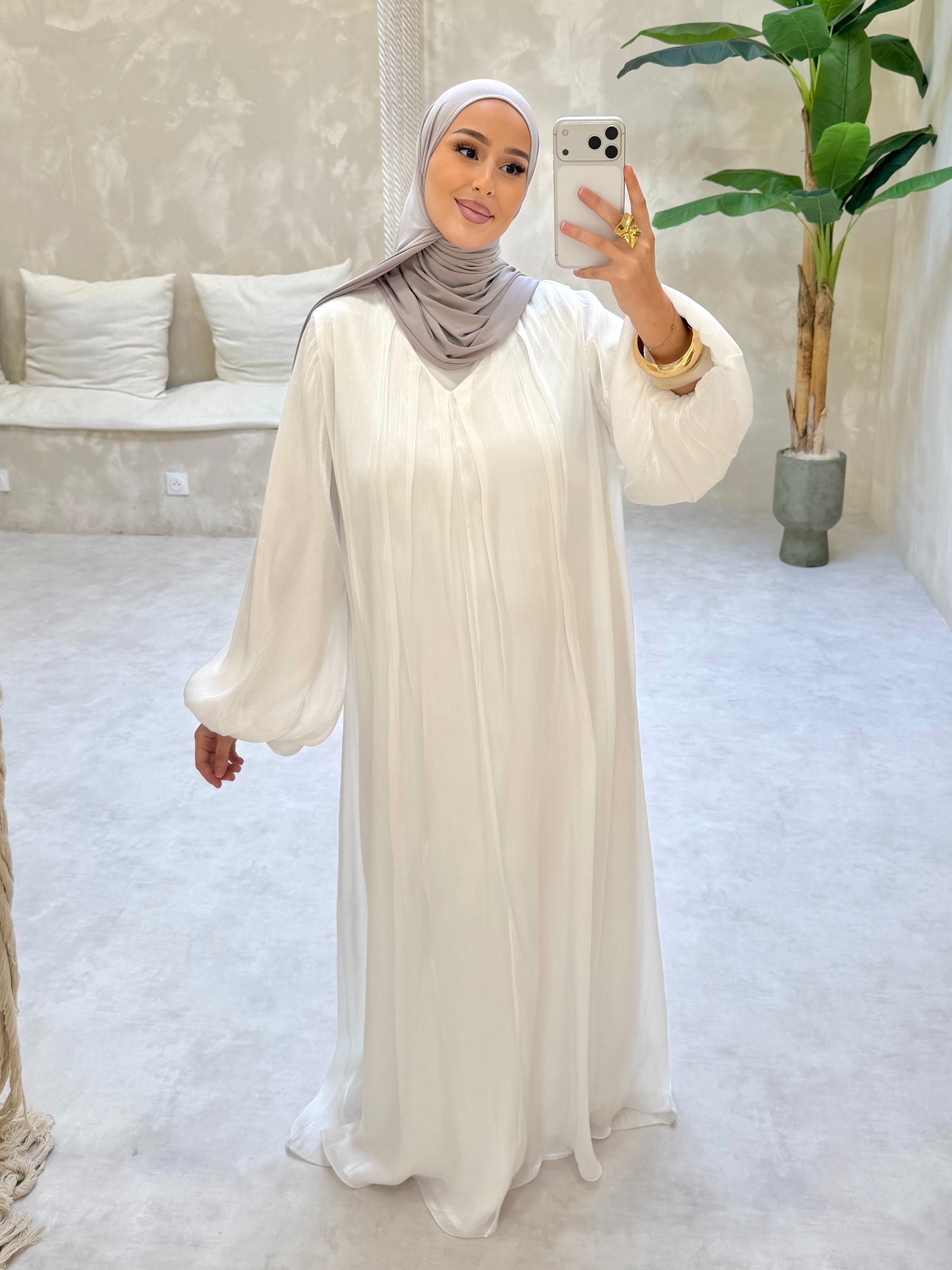 Abaya PRINCESSE - Blanche