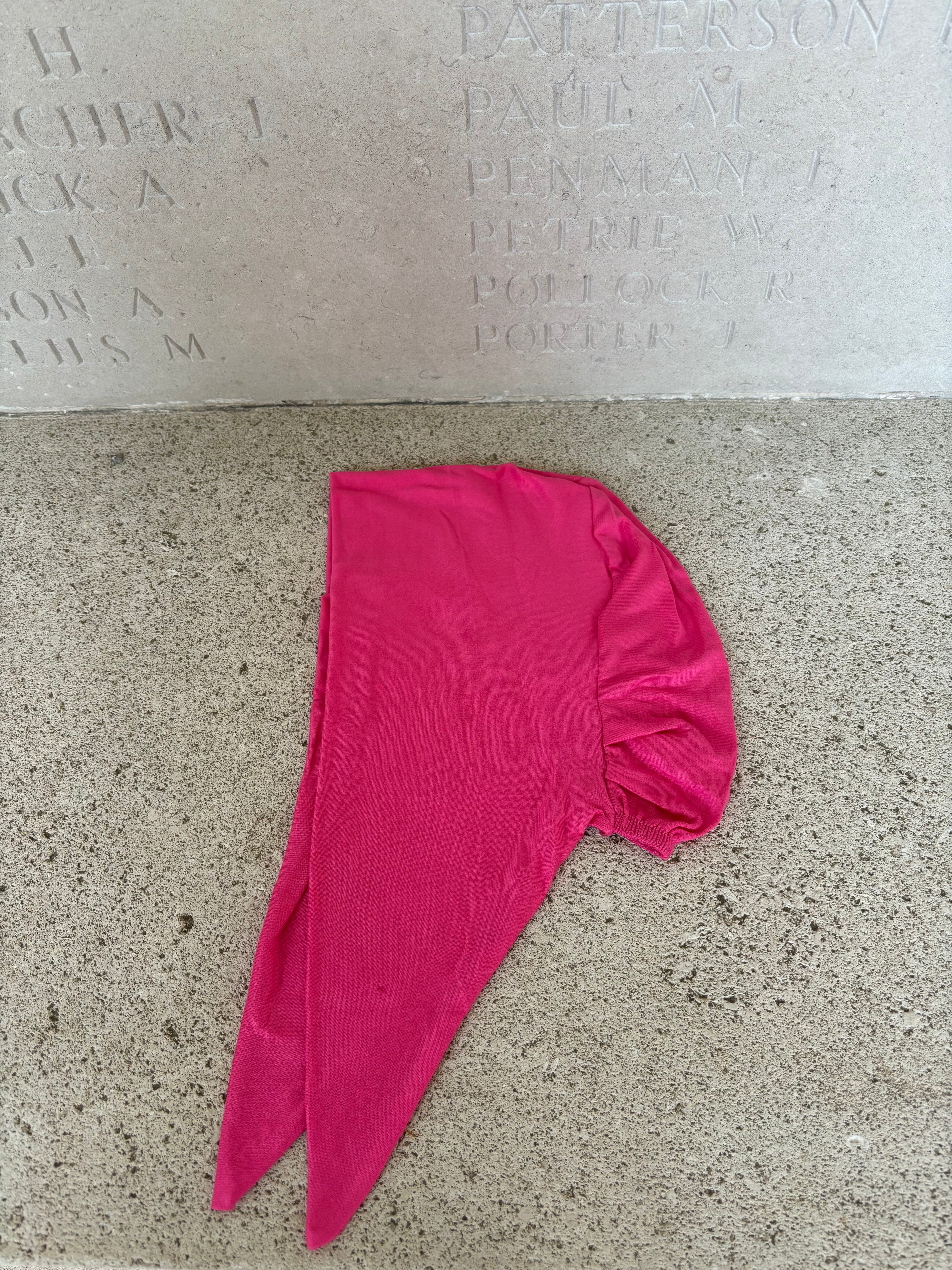 Bonnet à nouer fushia