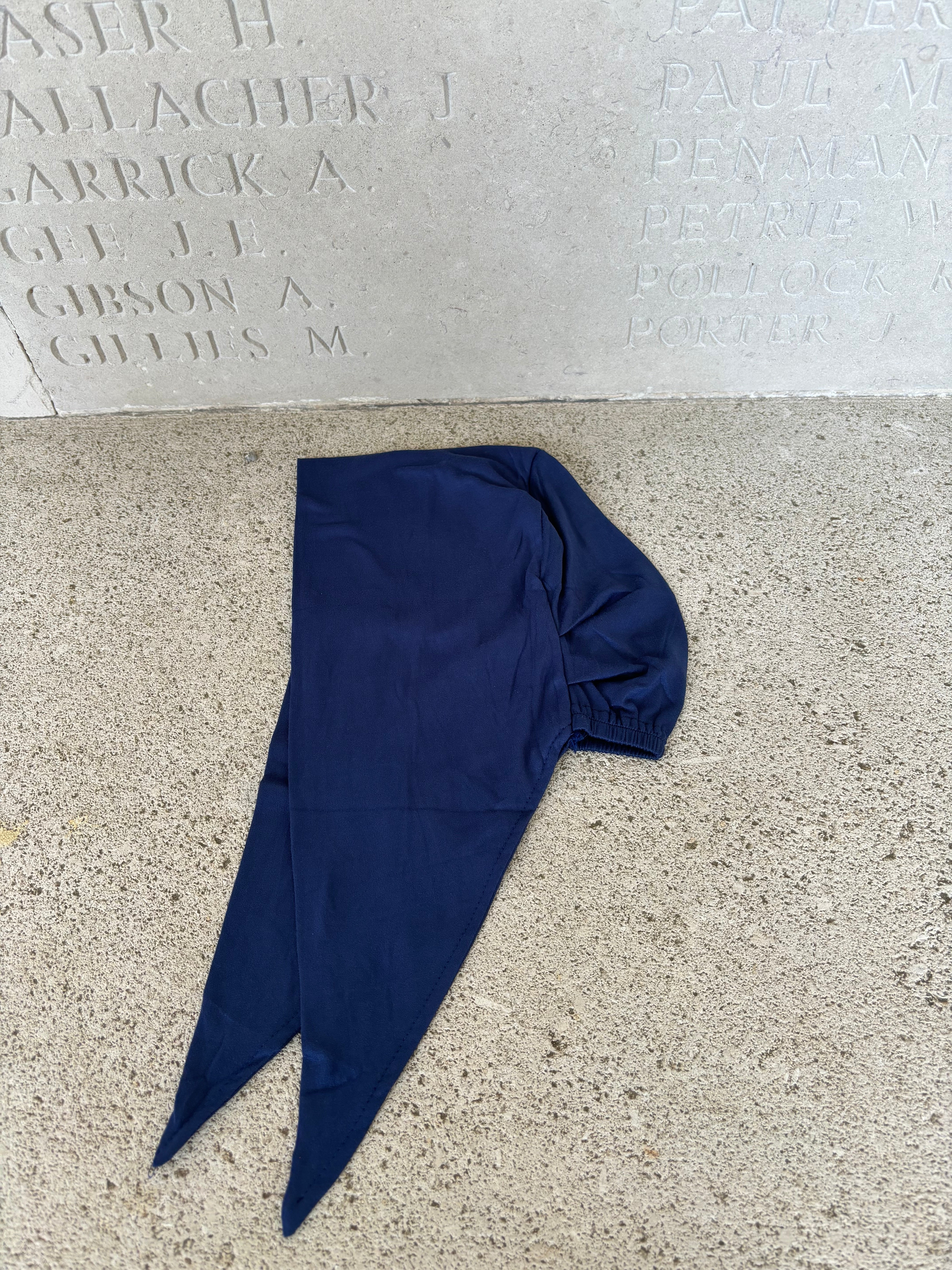 Bonnet à nouer bleu nuit
