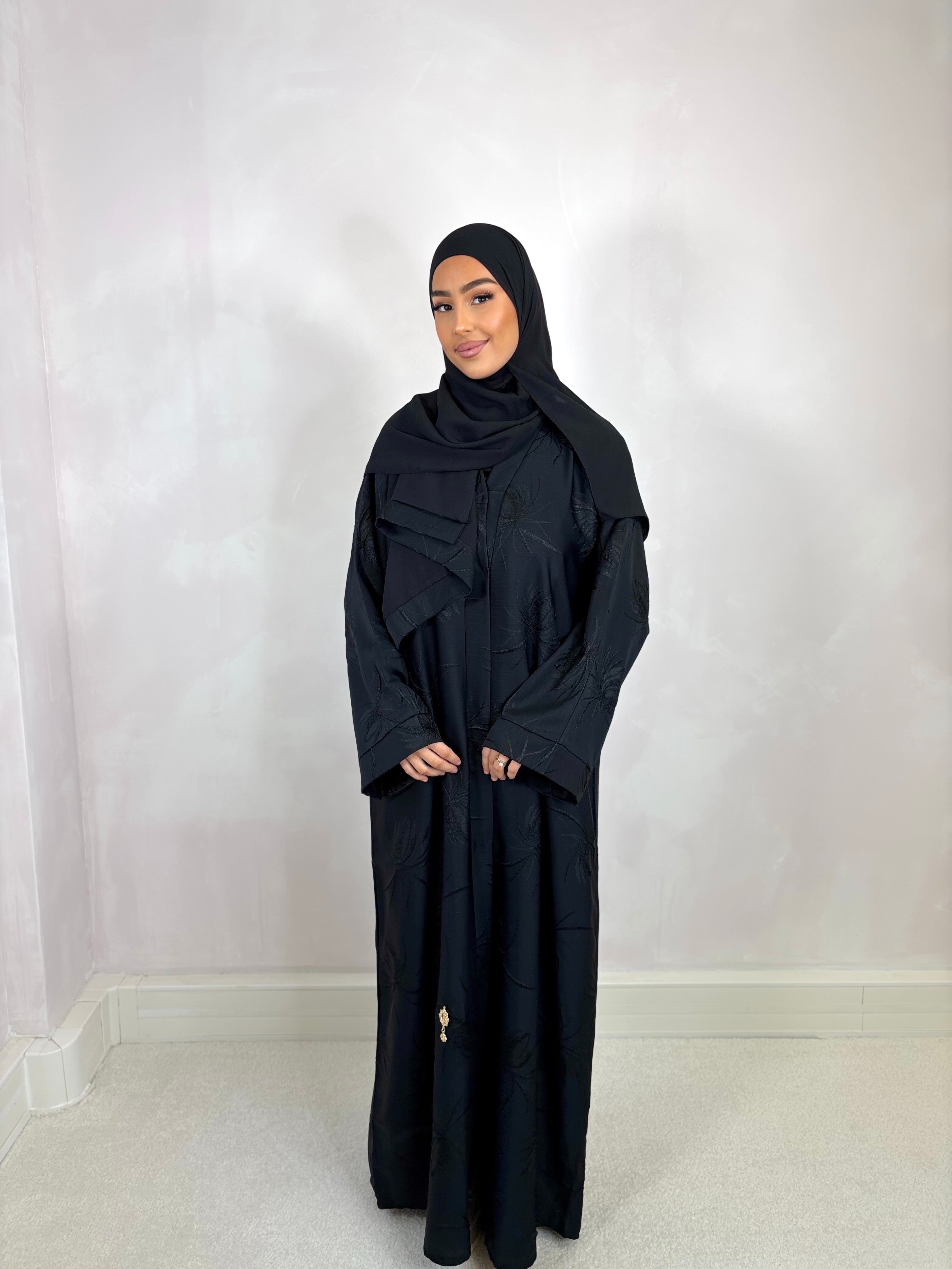 Abaya de Dubai PALMA (n22) - Noir