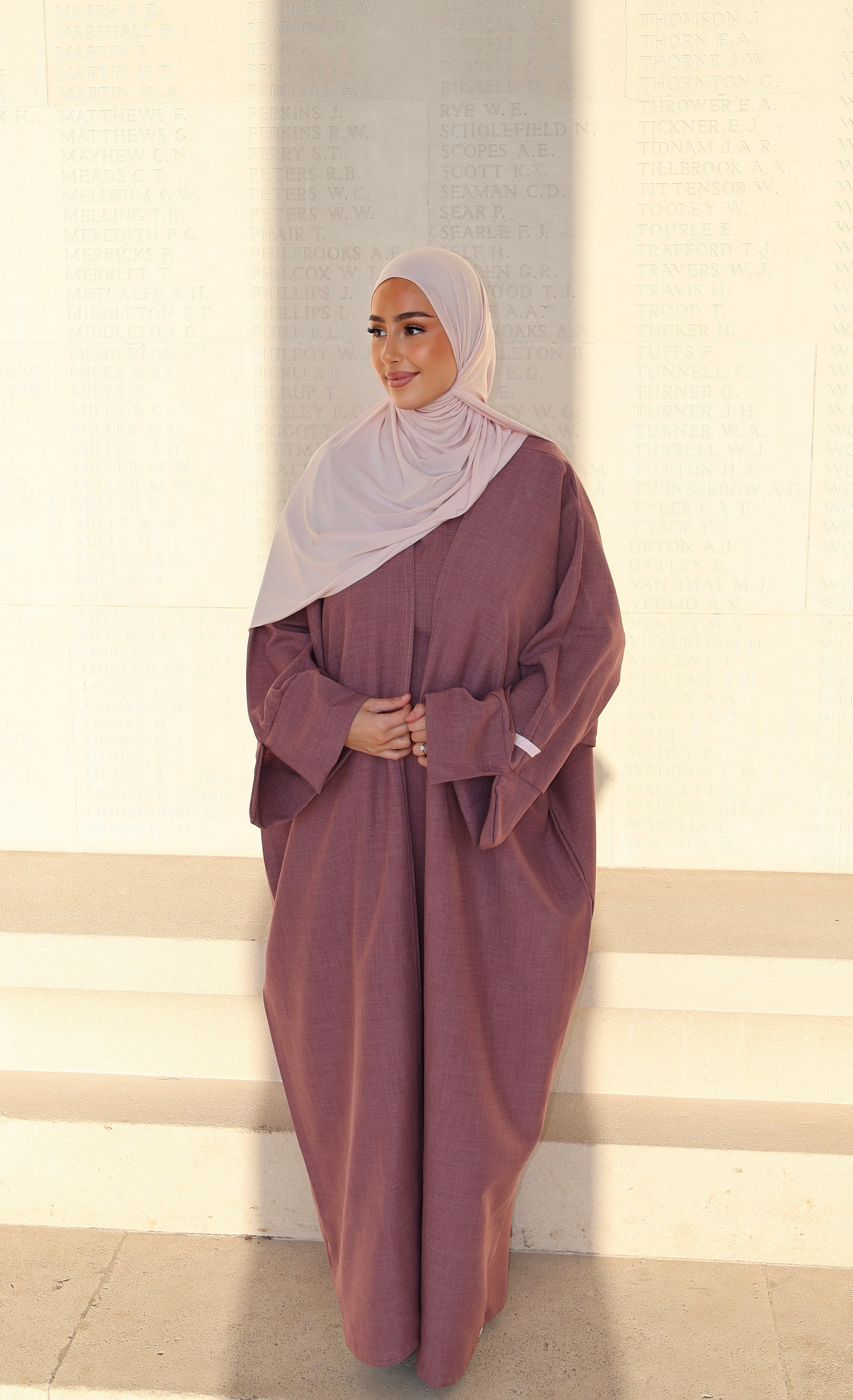 Set lin sous abaya + kimono LIN’S B