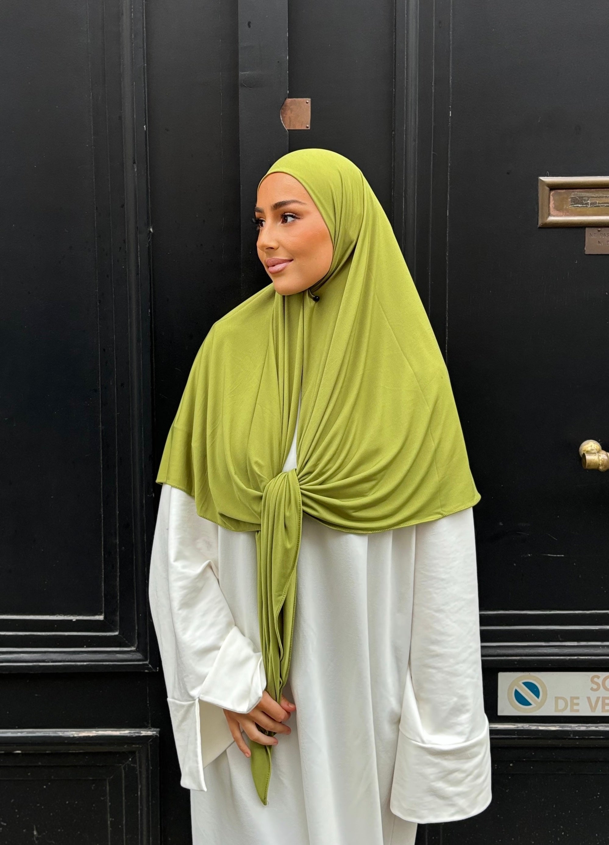 MAXI Jersey Premium de Luxe carré - OLIVE FONCÉ