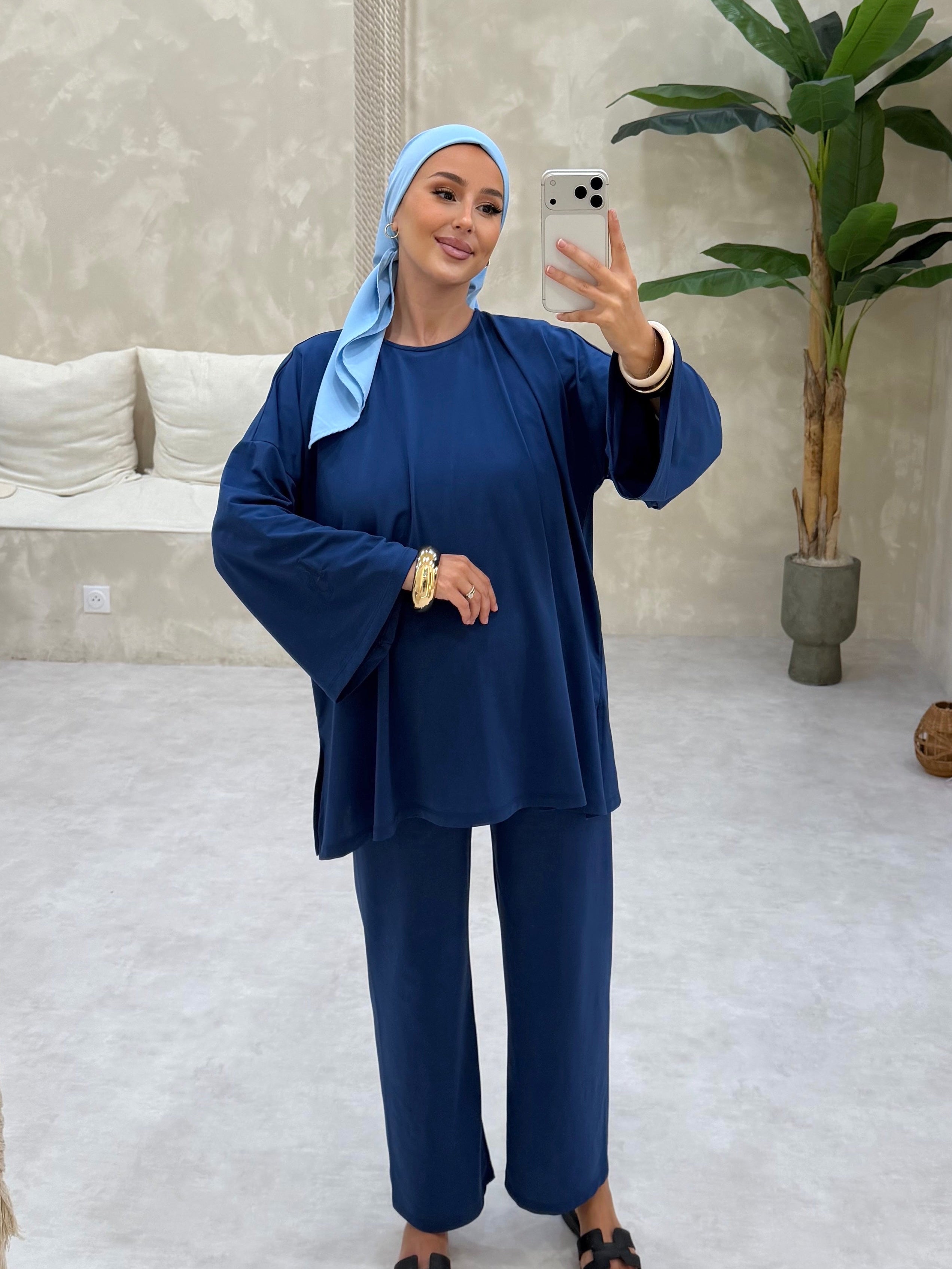 BURKINI CRÉATION LIN’S.B - VELOURS BLUE