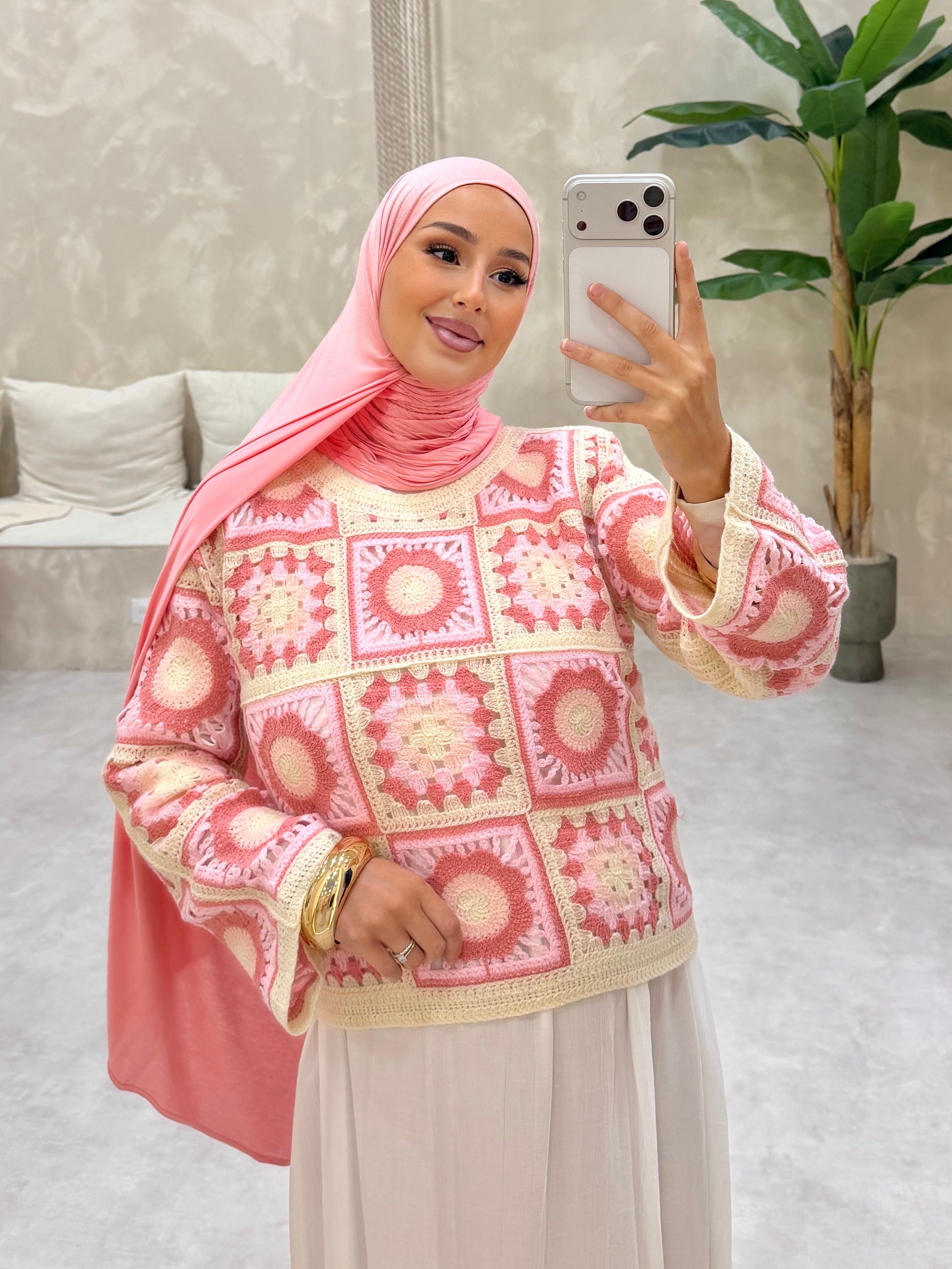 Pull CROCHET - Pink