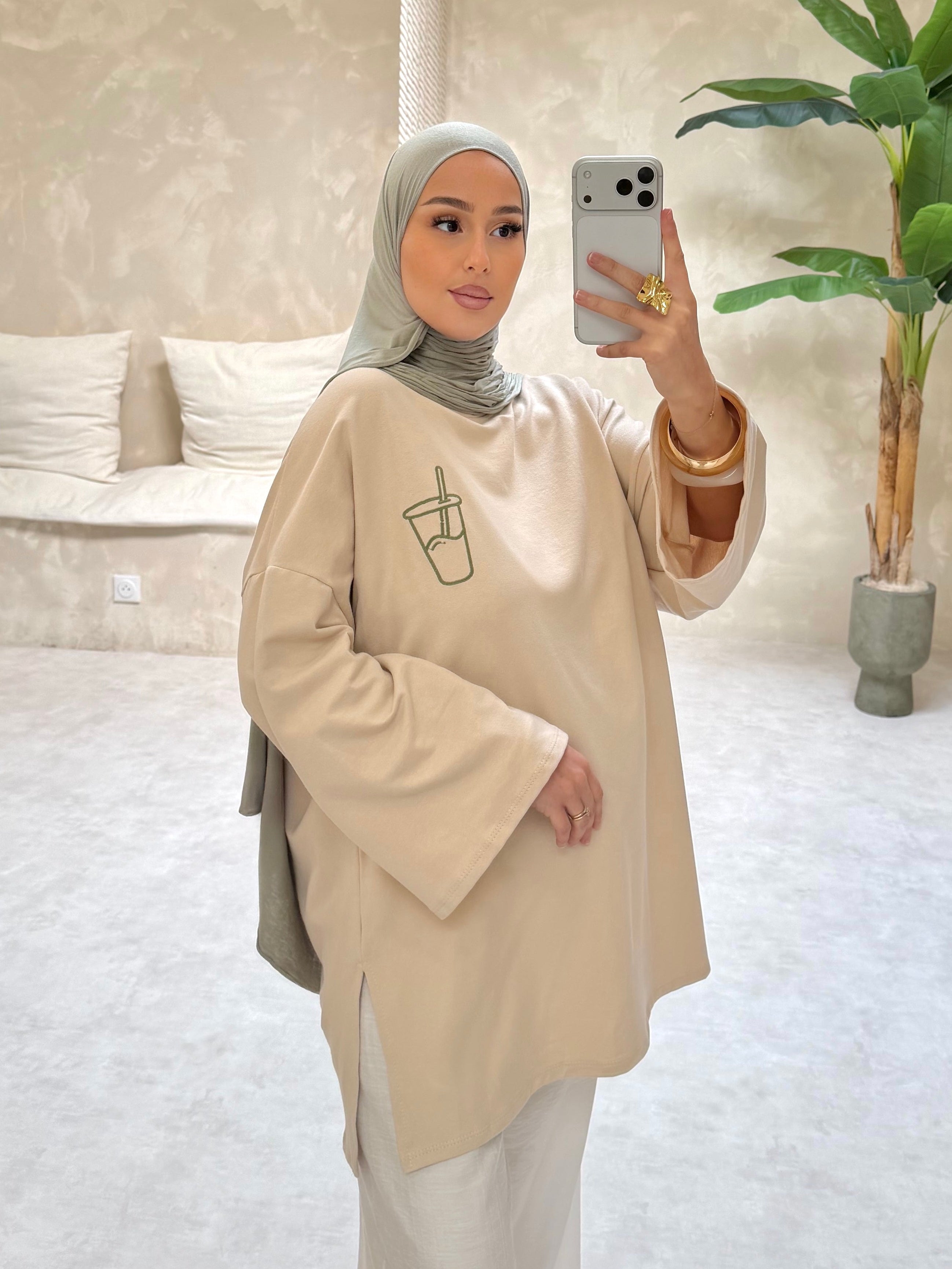 Tee shirt MATCHA - beige