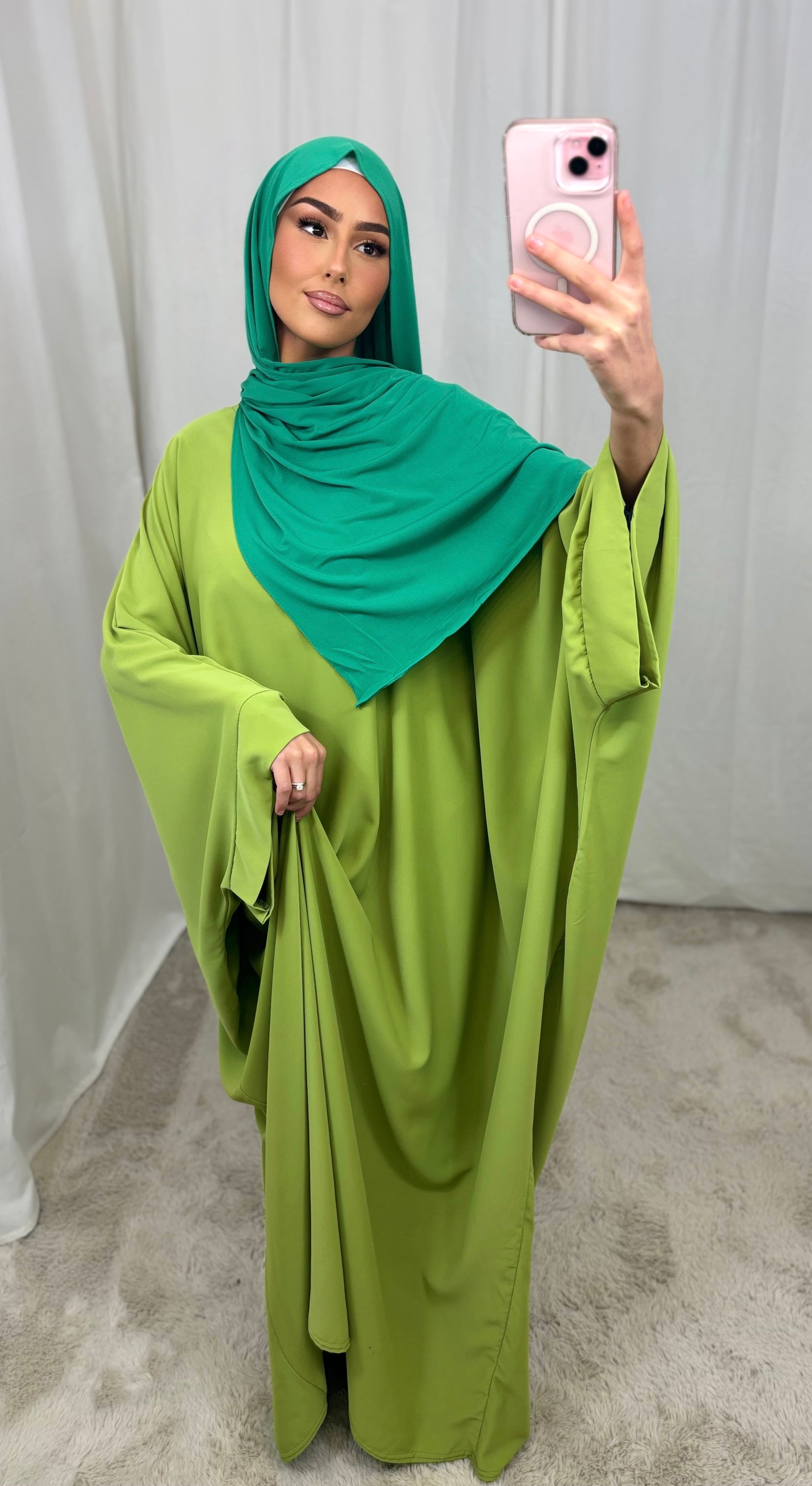 Abaya FARACHA -vert Olive