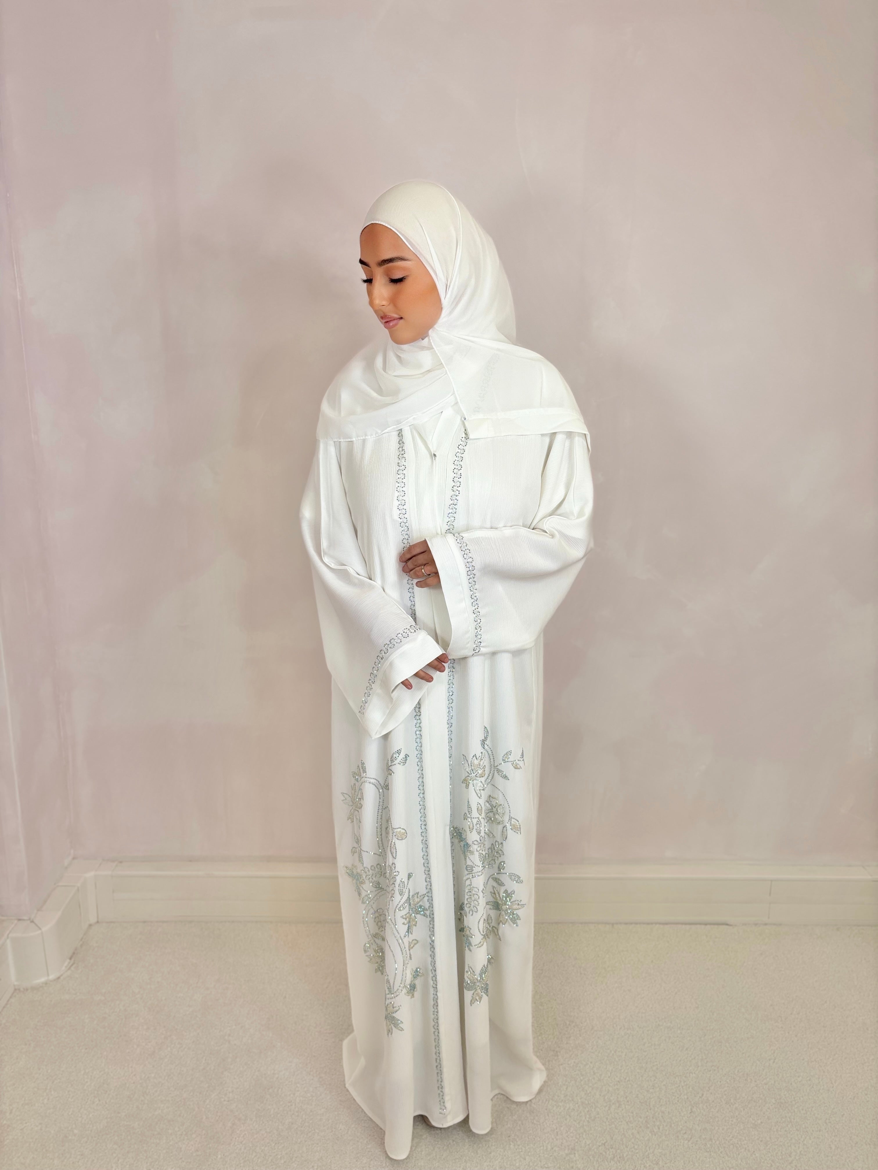 Abaya de Dubai MAYAR (n28)  - blanche