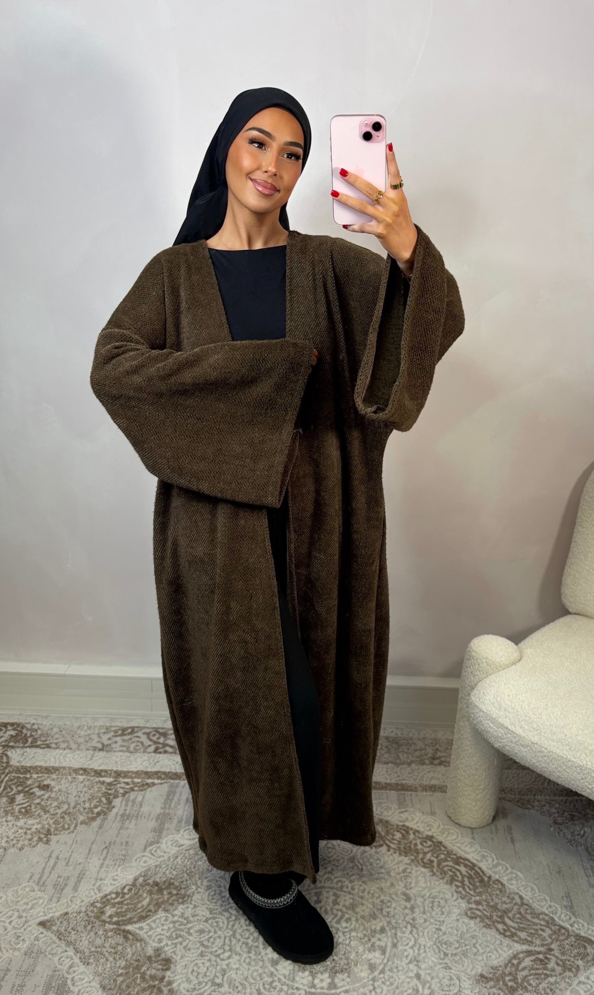 Kimono DOUCEUR - marron foncé