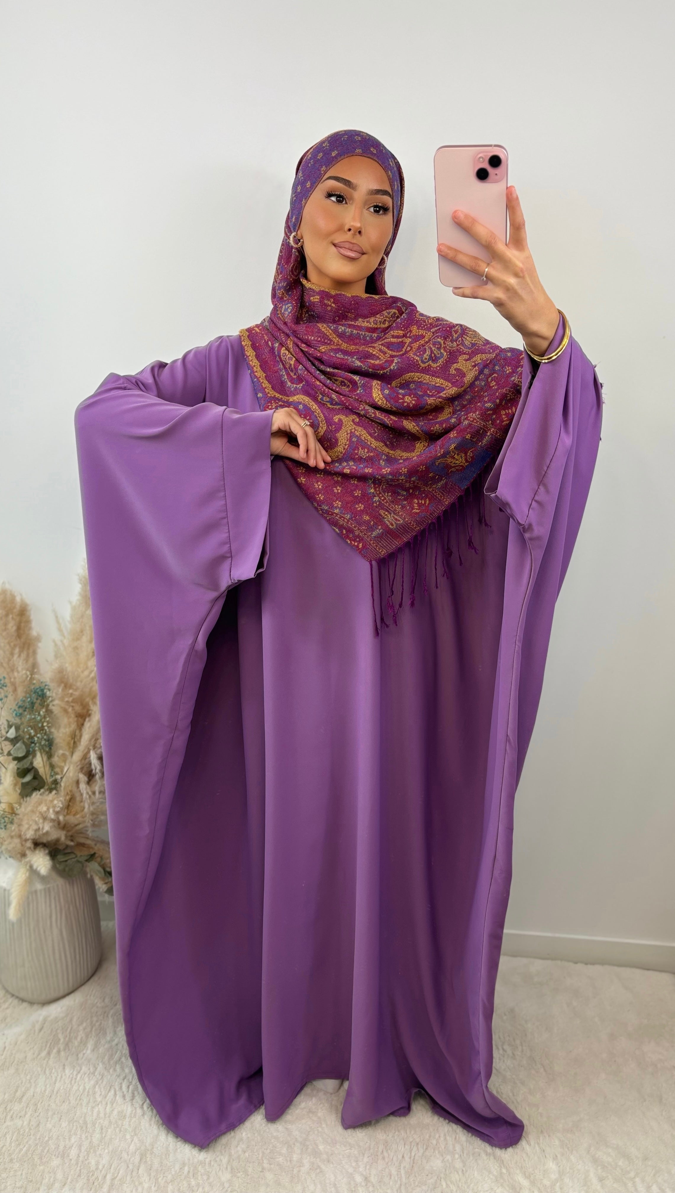 Abaya FARACHA - Plum