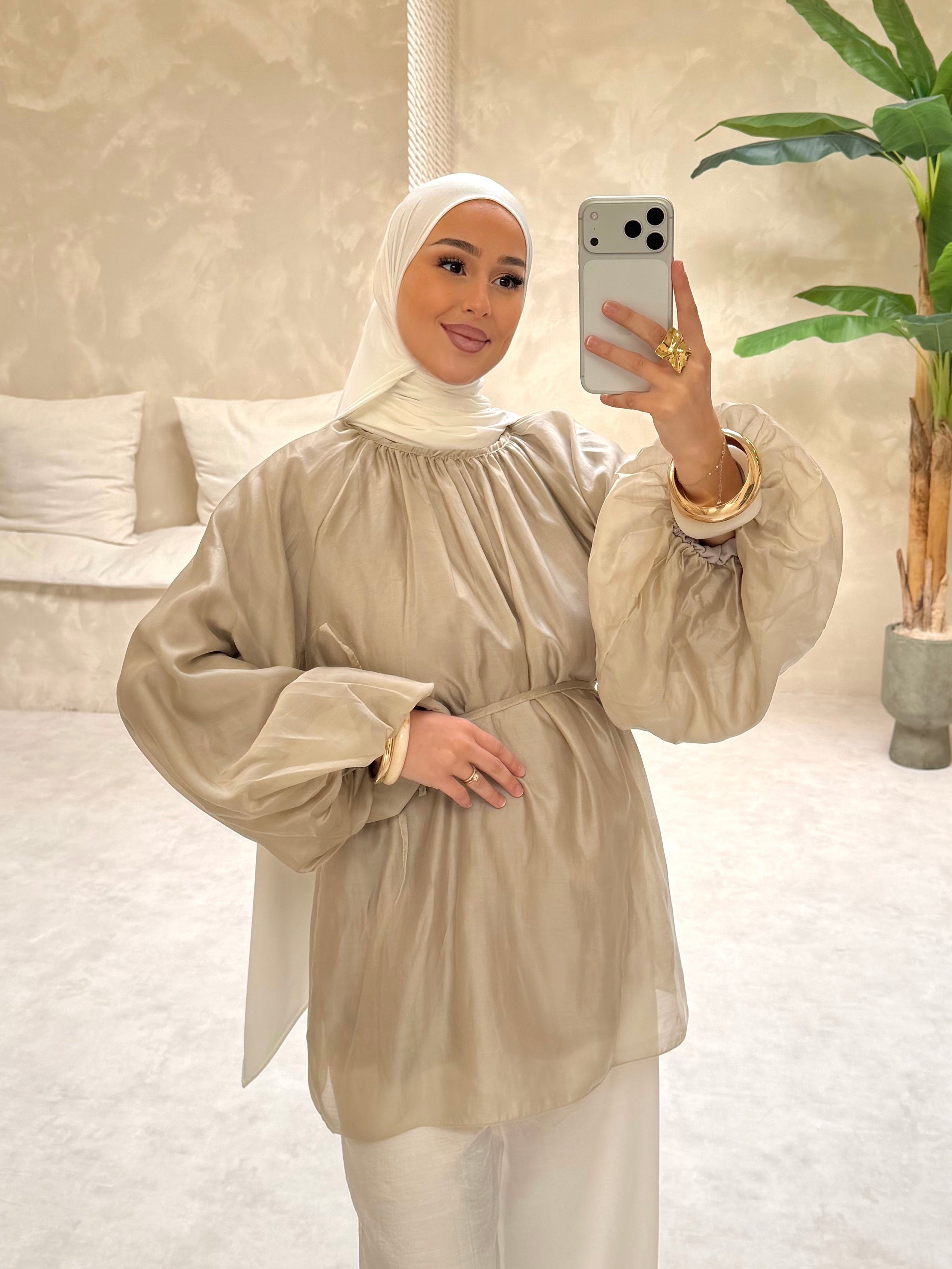 Chemisier MEYA - Taupe