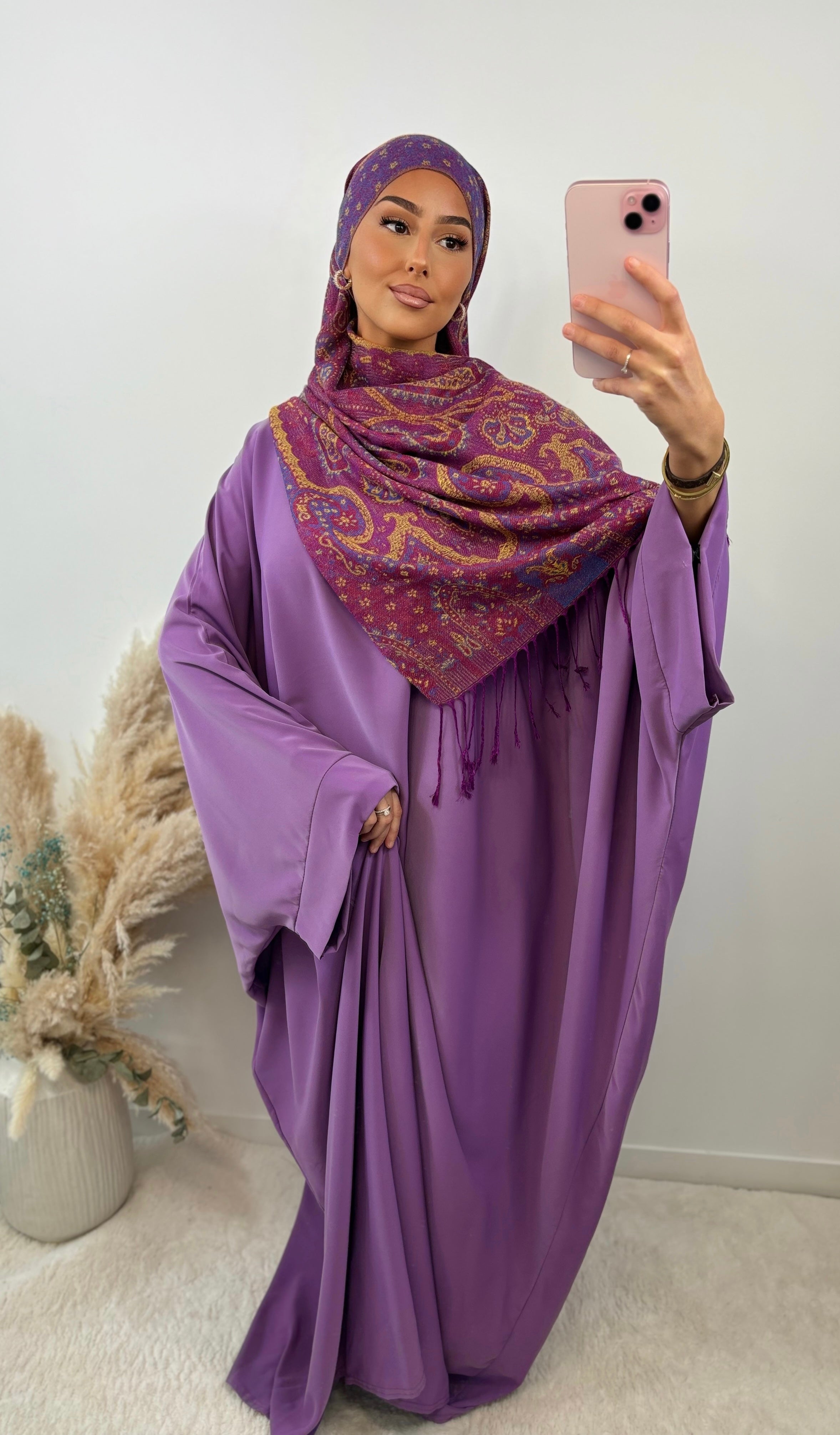 Abaya FARACHA - Plum