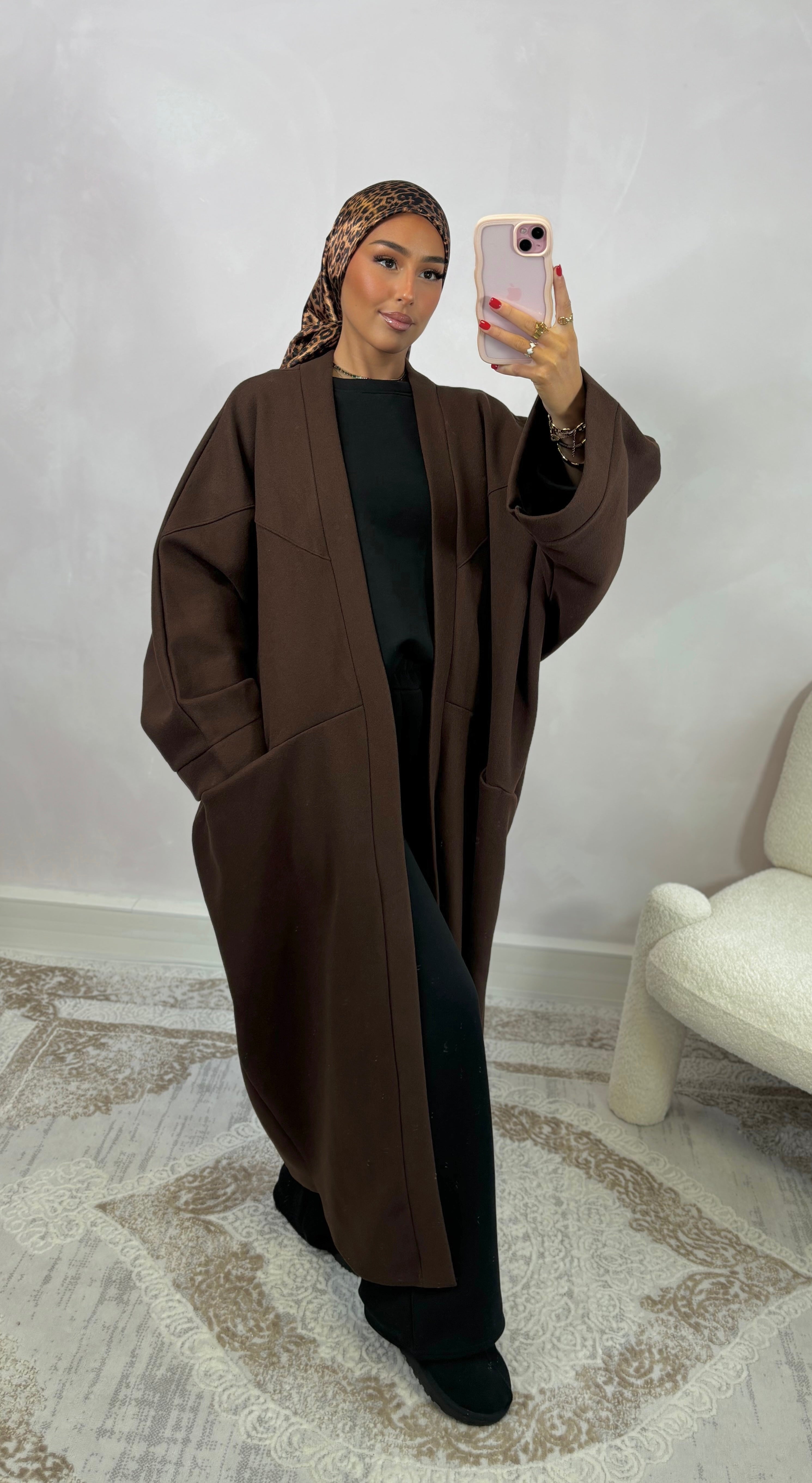 Cardigan LIA - marron foncé
