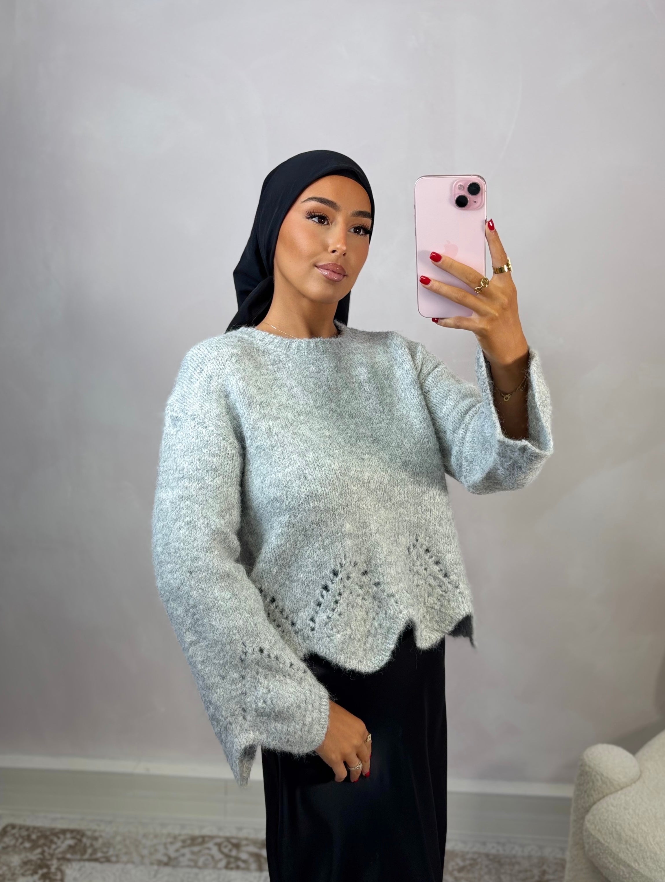 Pull ALBA - gris perle