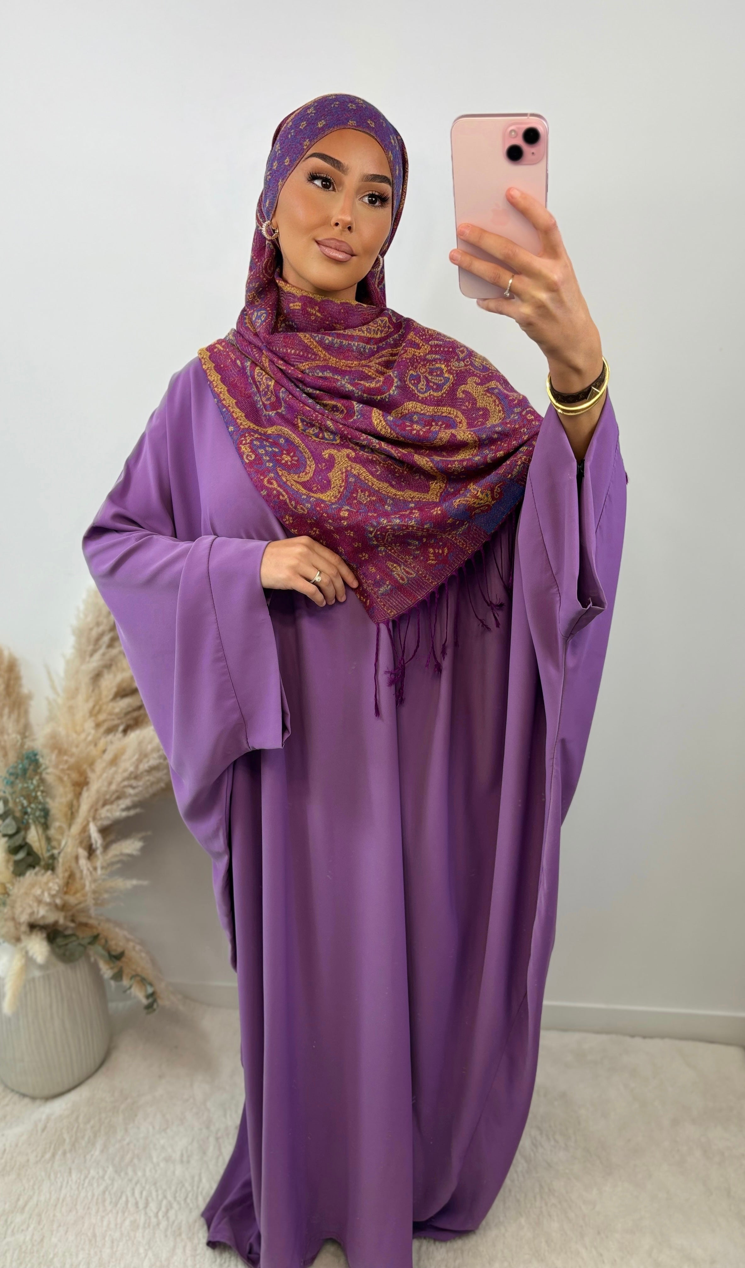 Abaya FARACHA - Plum