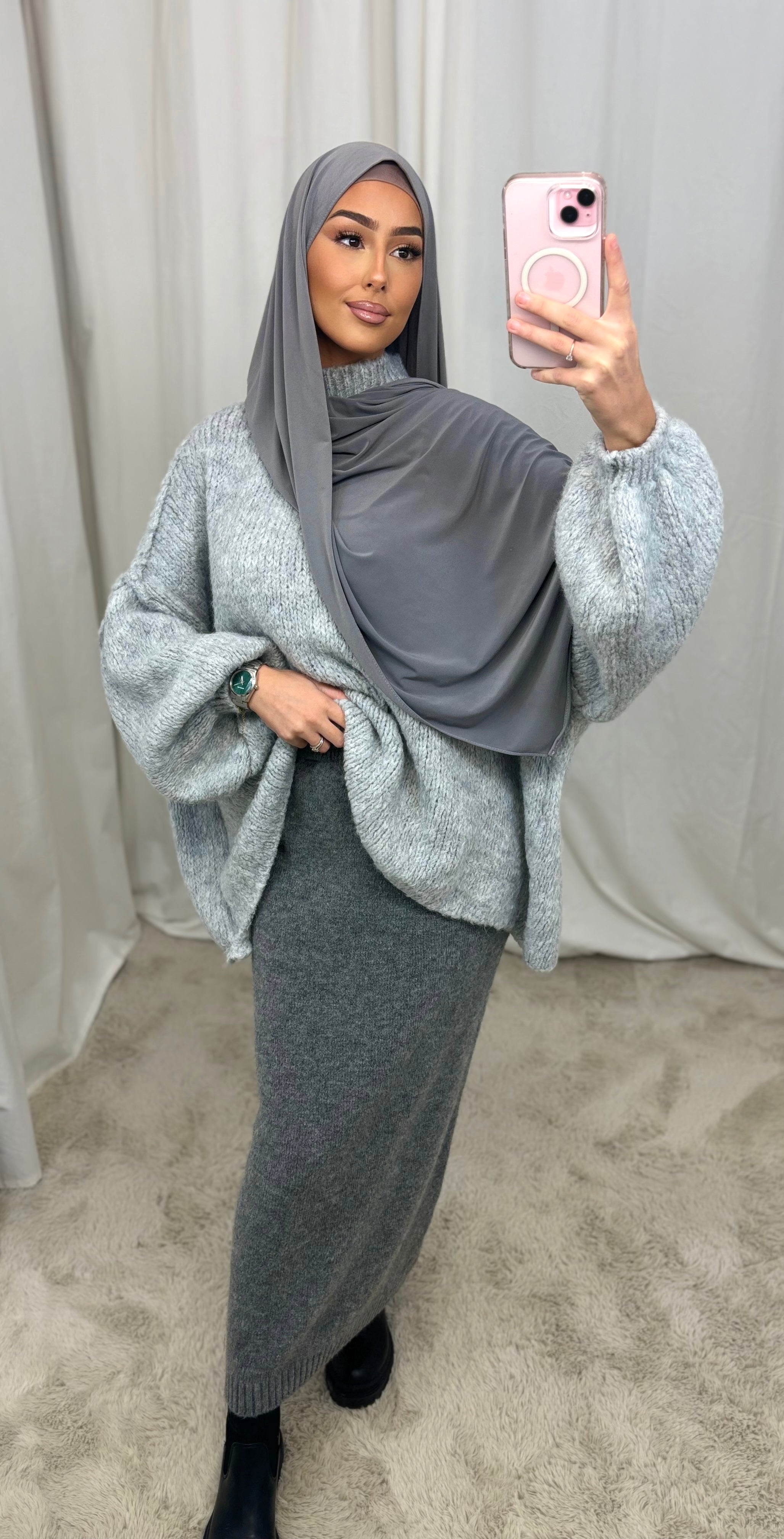Mesh skirt - anthracite gray