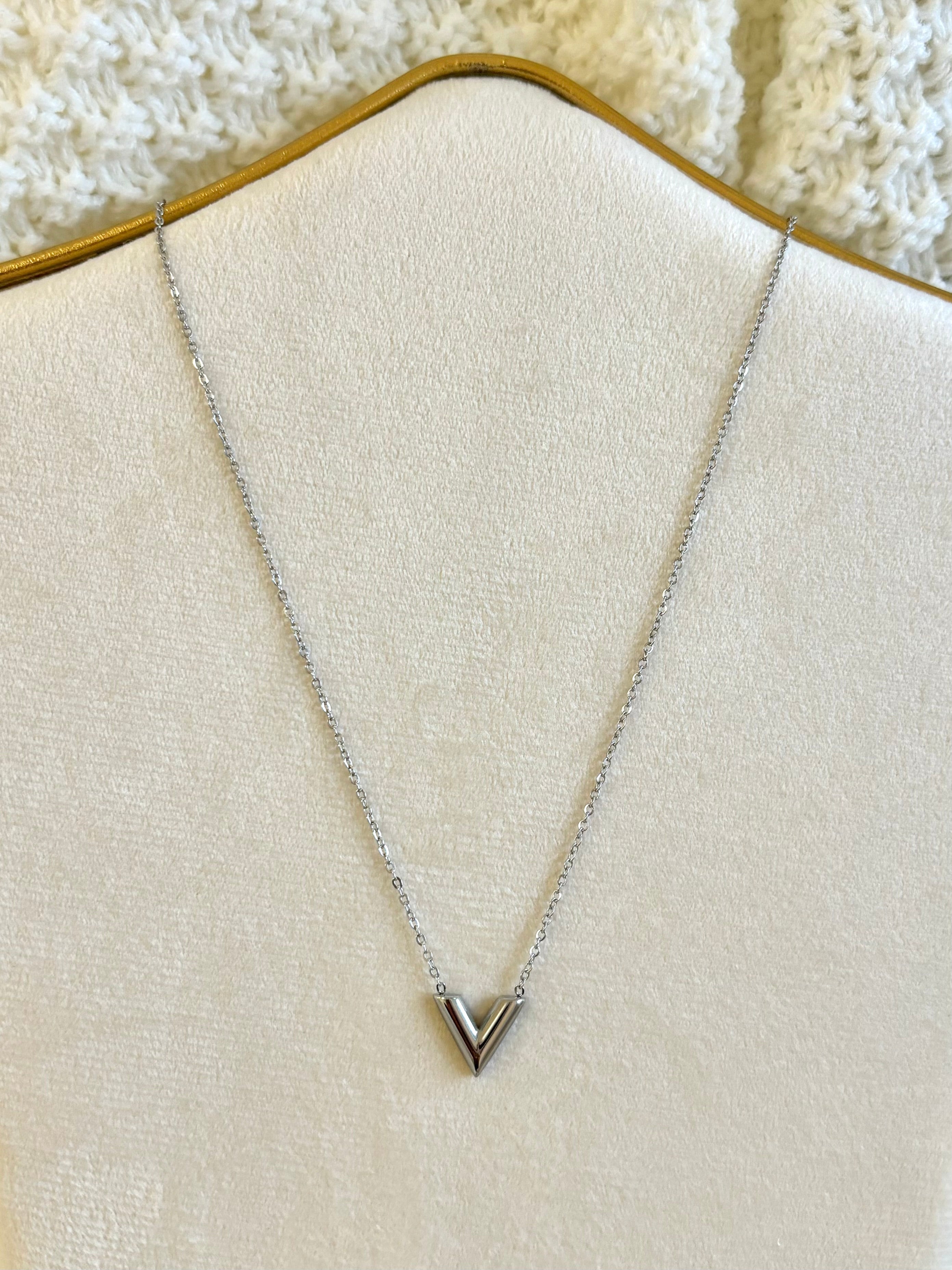 Collier argent - V