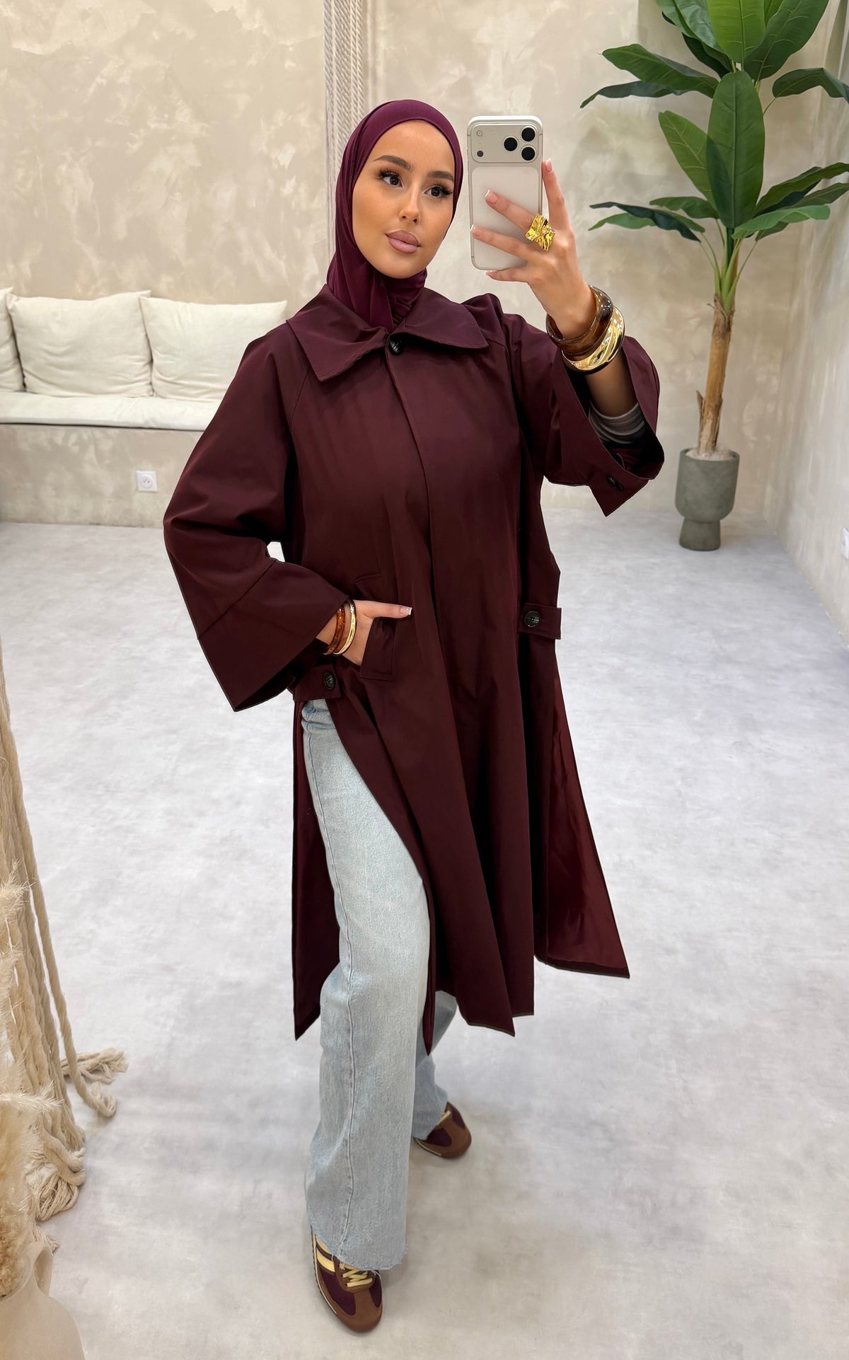 Trench 2  - BURGUNDY