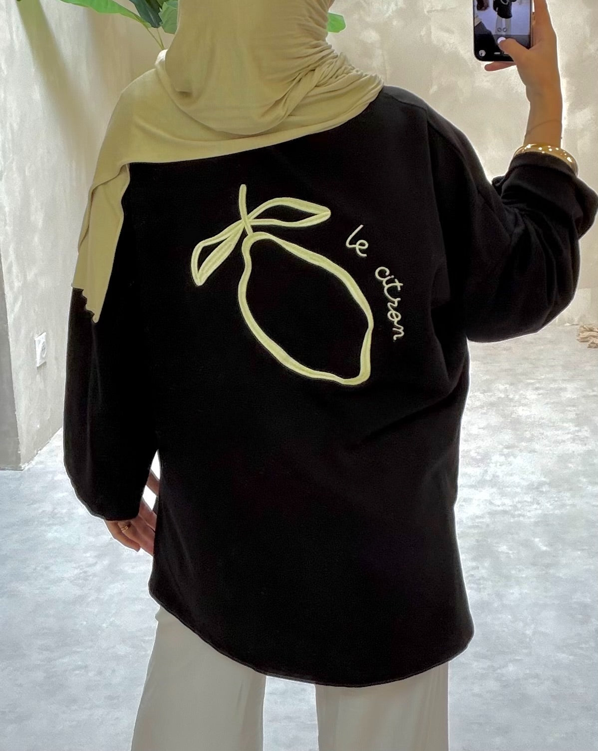 Tee shirt CITRON - black