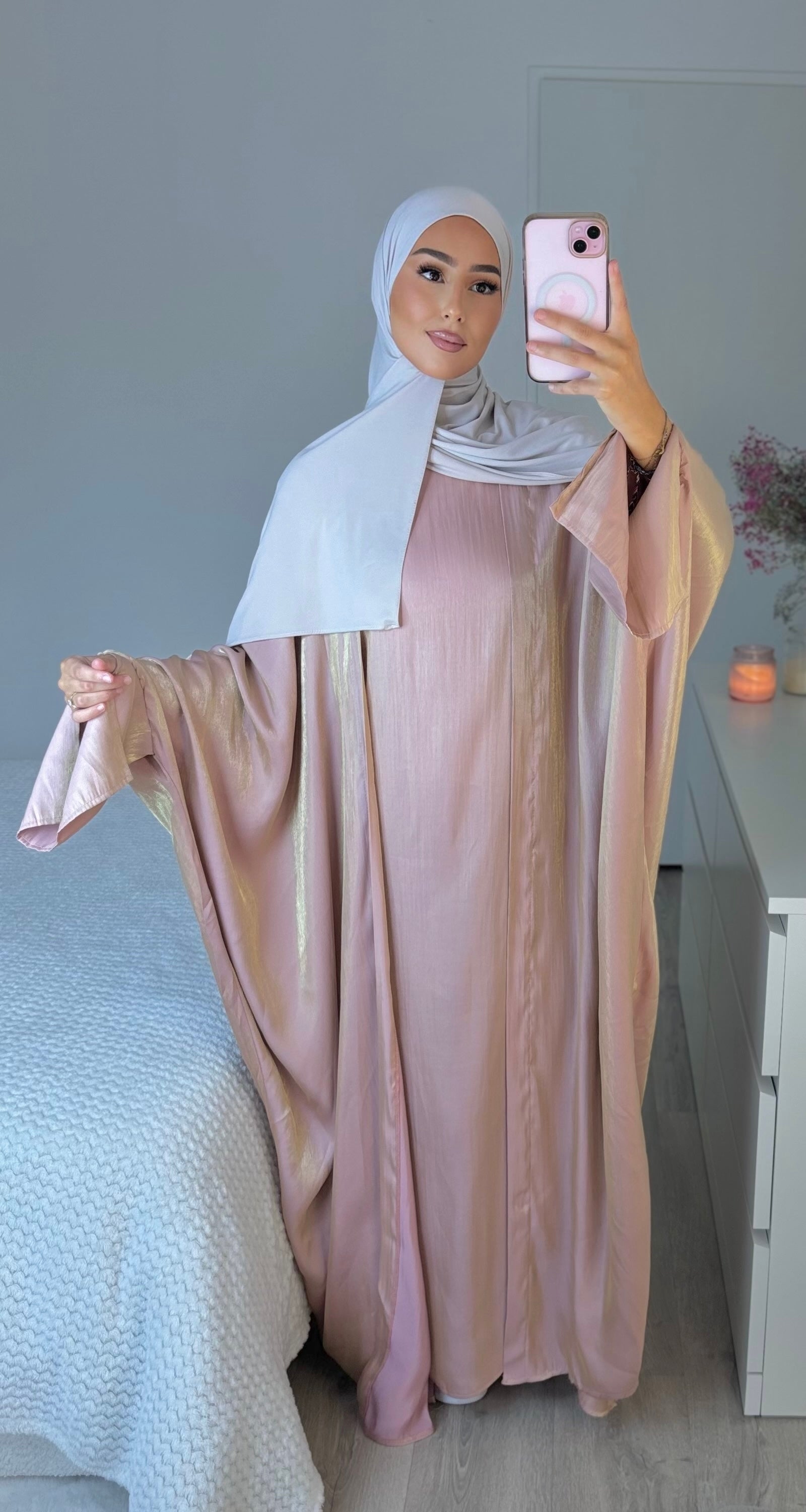 Ensemble khaleeji - vieux rose