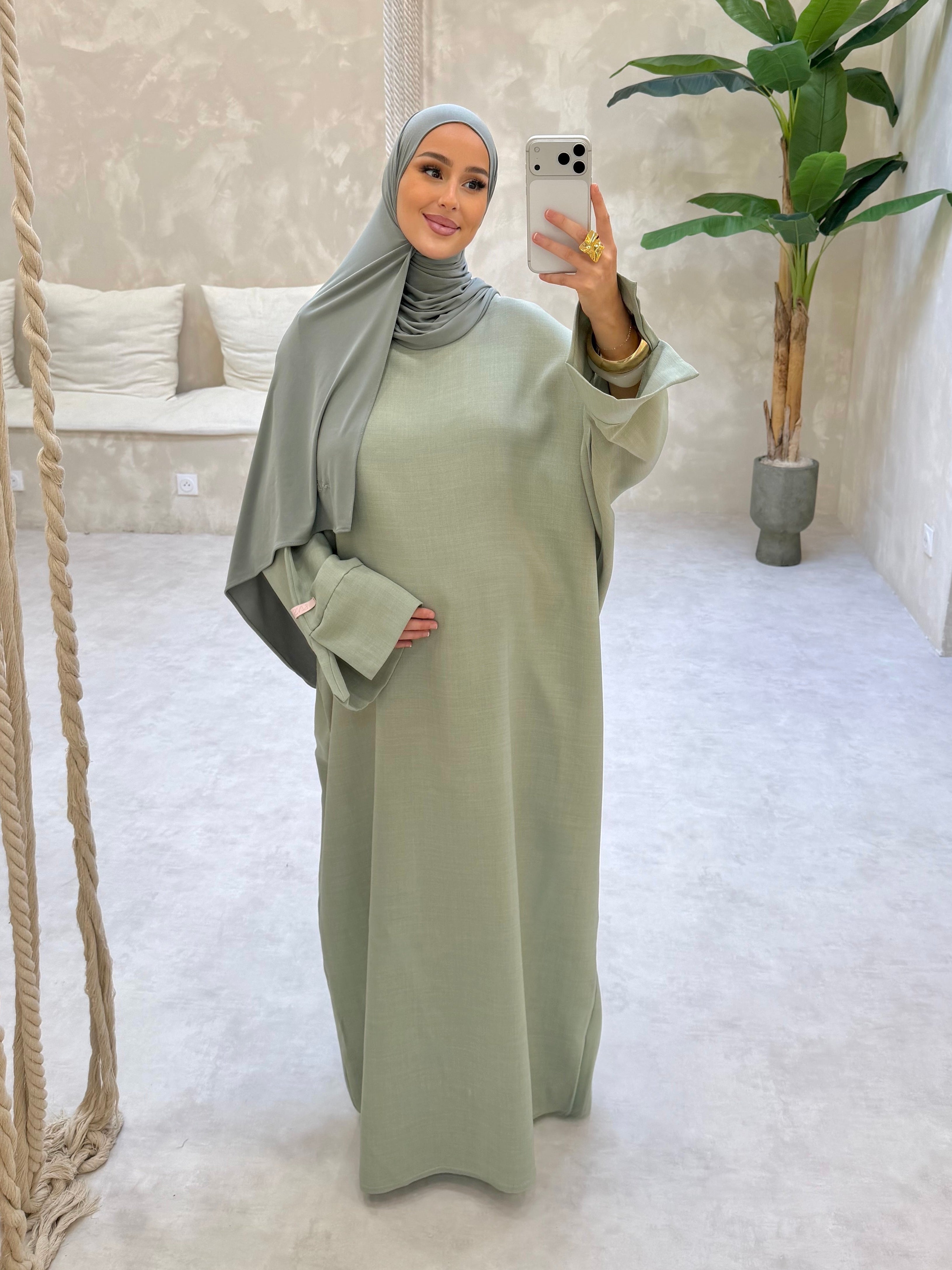 Abaya lin LIN’S B - pistache