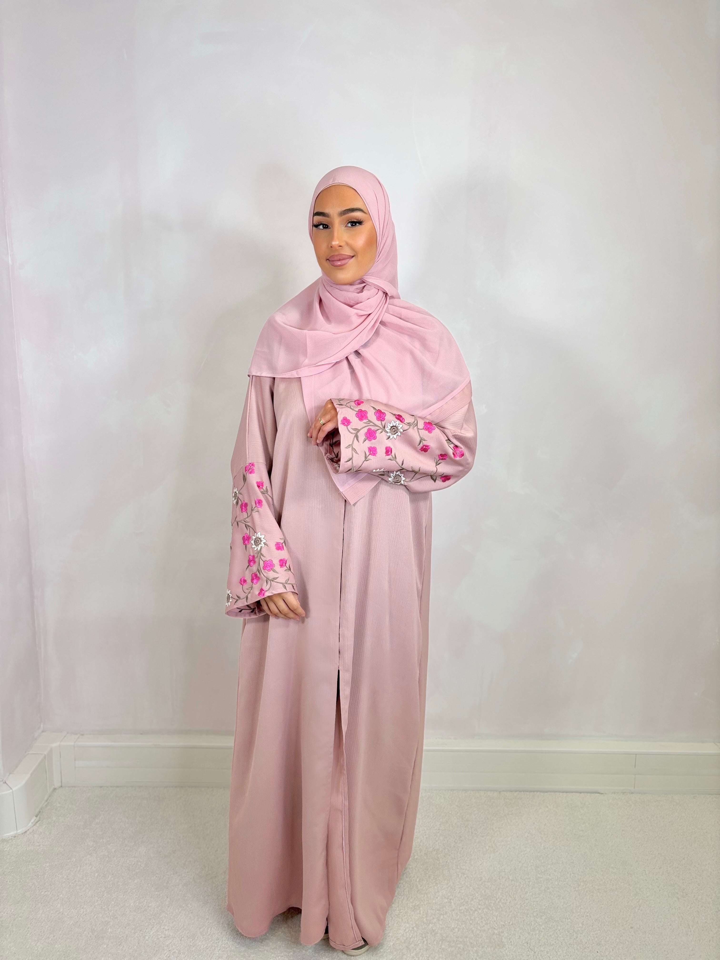 Abaya de Dubai FLORA (n43) - pink