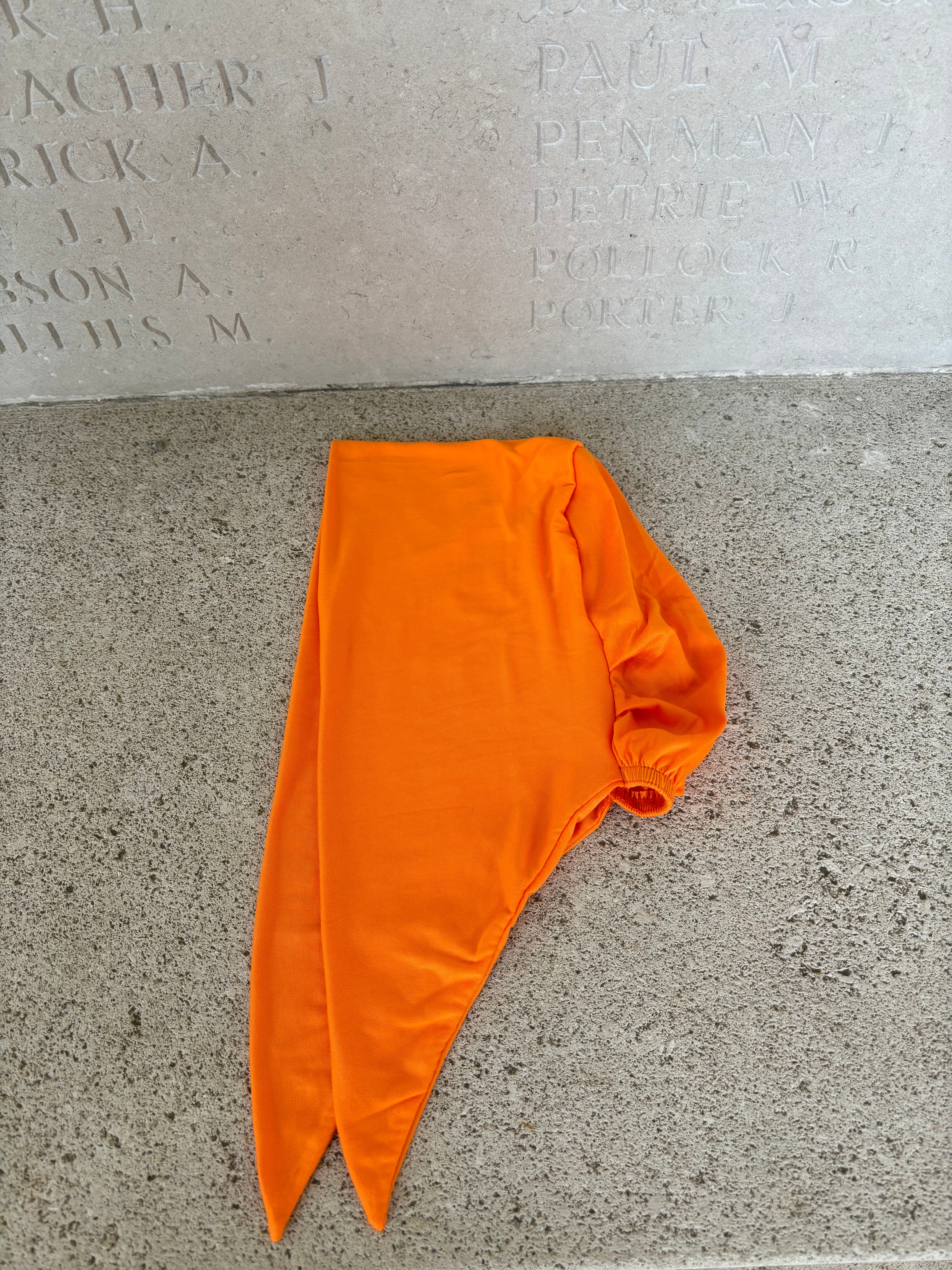 Bonnet à nouer orange hermes