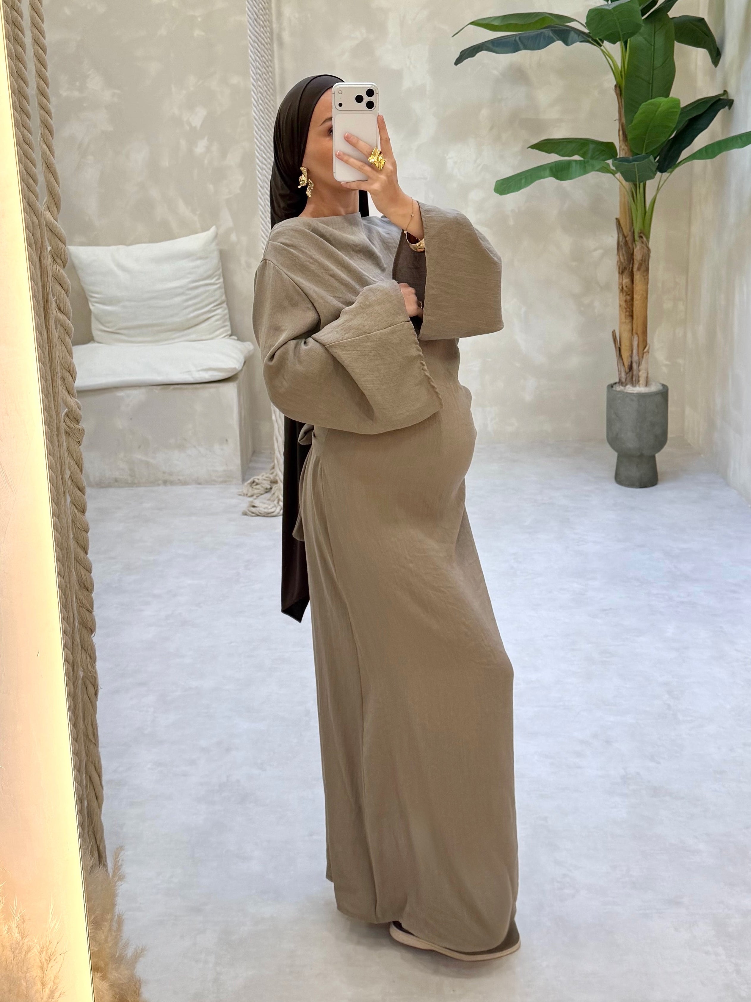 Robe taupe