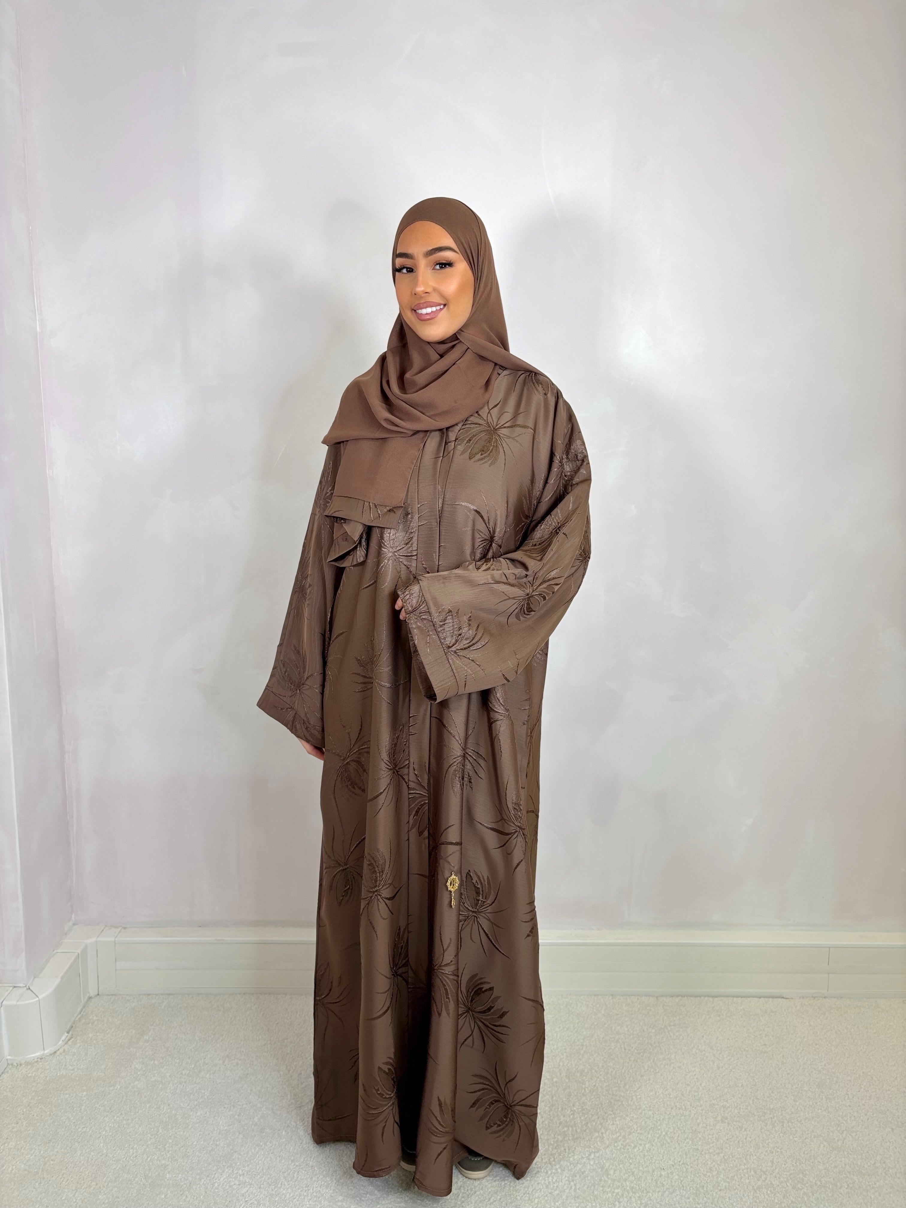 Abaya de Dubai PALMA (n24) - Brown