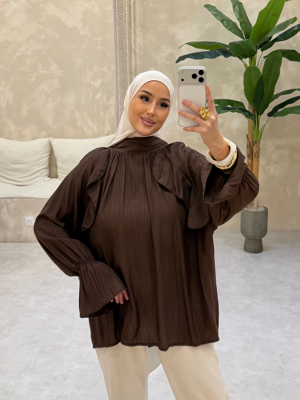 Chemisier AMYA - Dark Brown